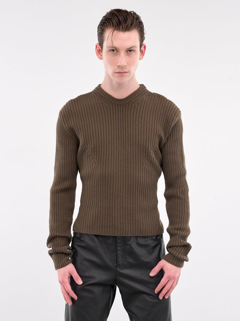 Thorvald Darted Sweater (B0012135-KN045-LODEN-GREEN)