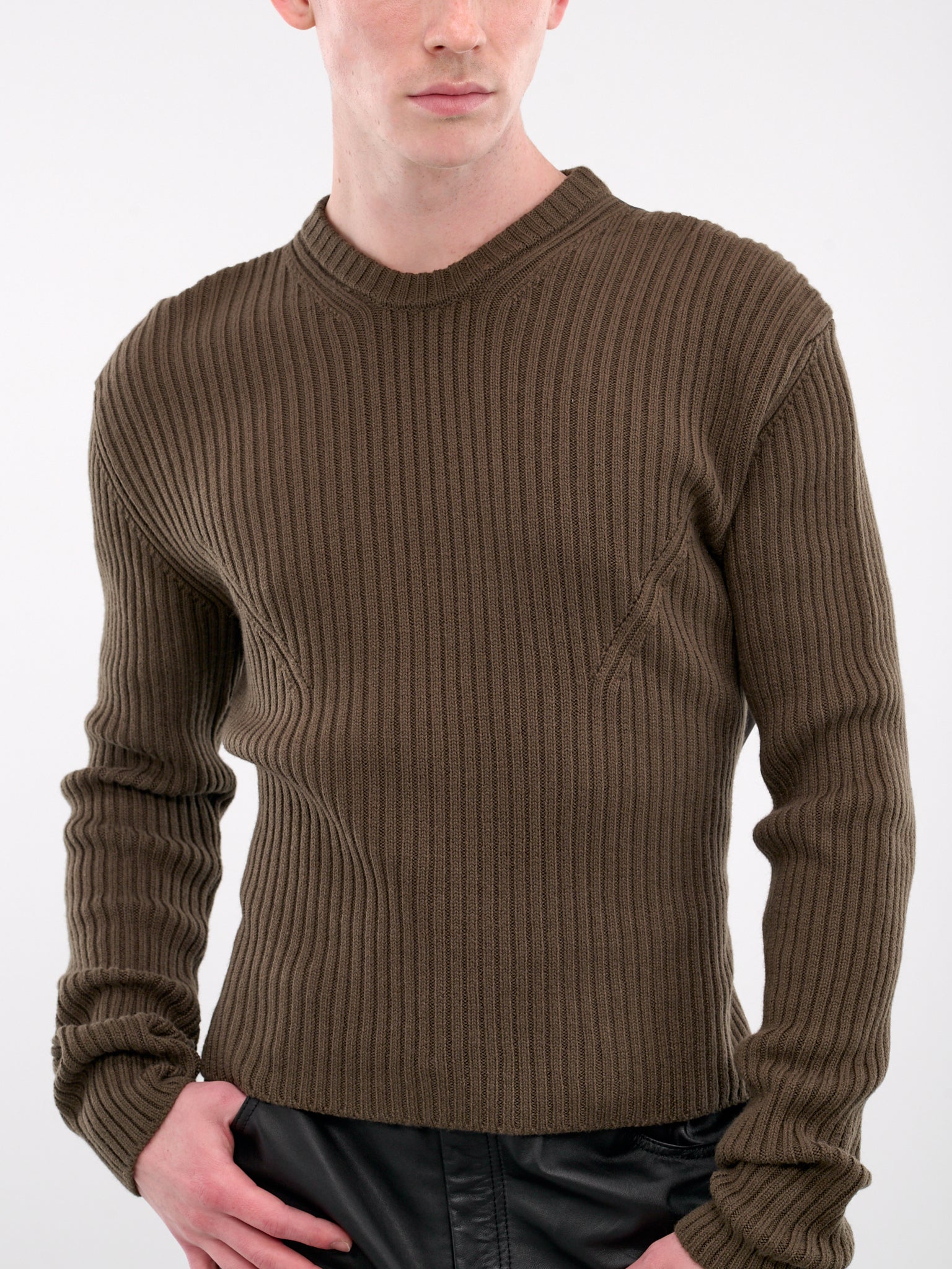 Thorvald Darted Sweater (B0012135-KN045-LODEN-GREEN)