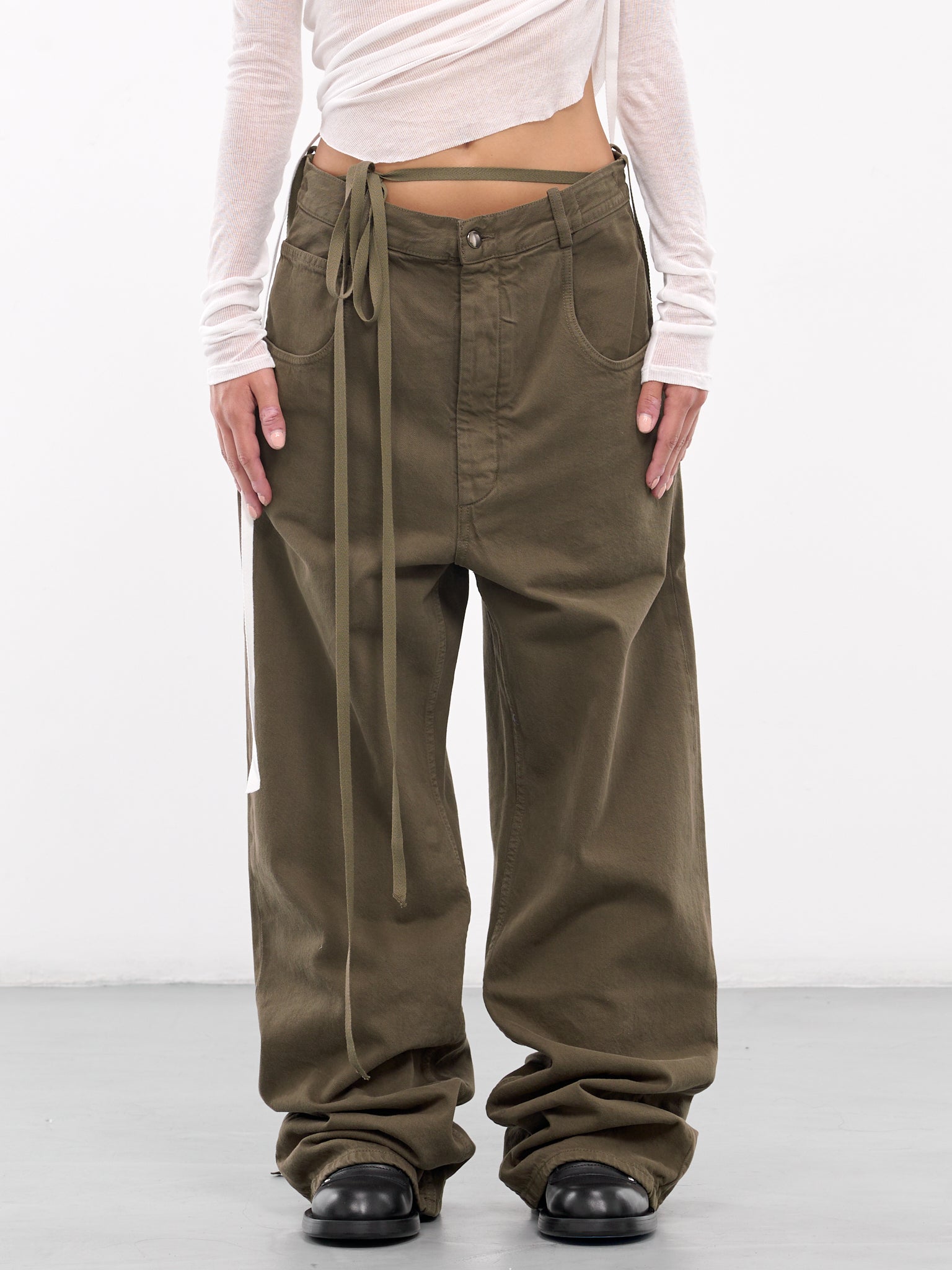 Polly 5-Pocket Trousers (B0012260-FA038-LODEN-GREEN)