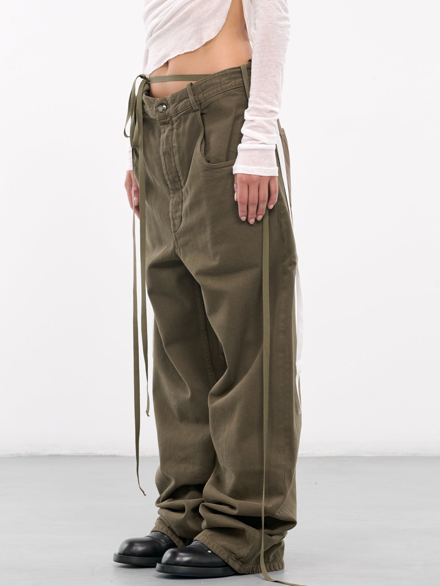 Polly 5-Pocket Trousers (B0012260-FA038-LODEN-GREEN)