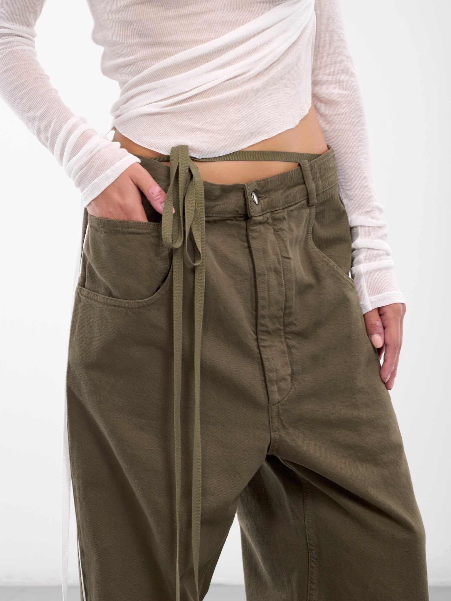 Polly 5-Pocket Trousers (B0012260-FA038-LODEN-GREEN)