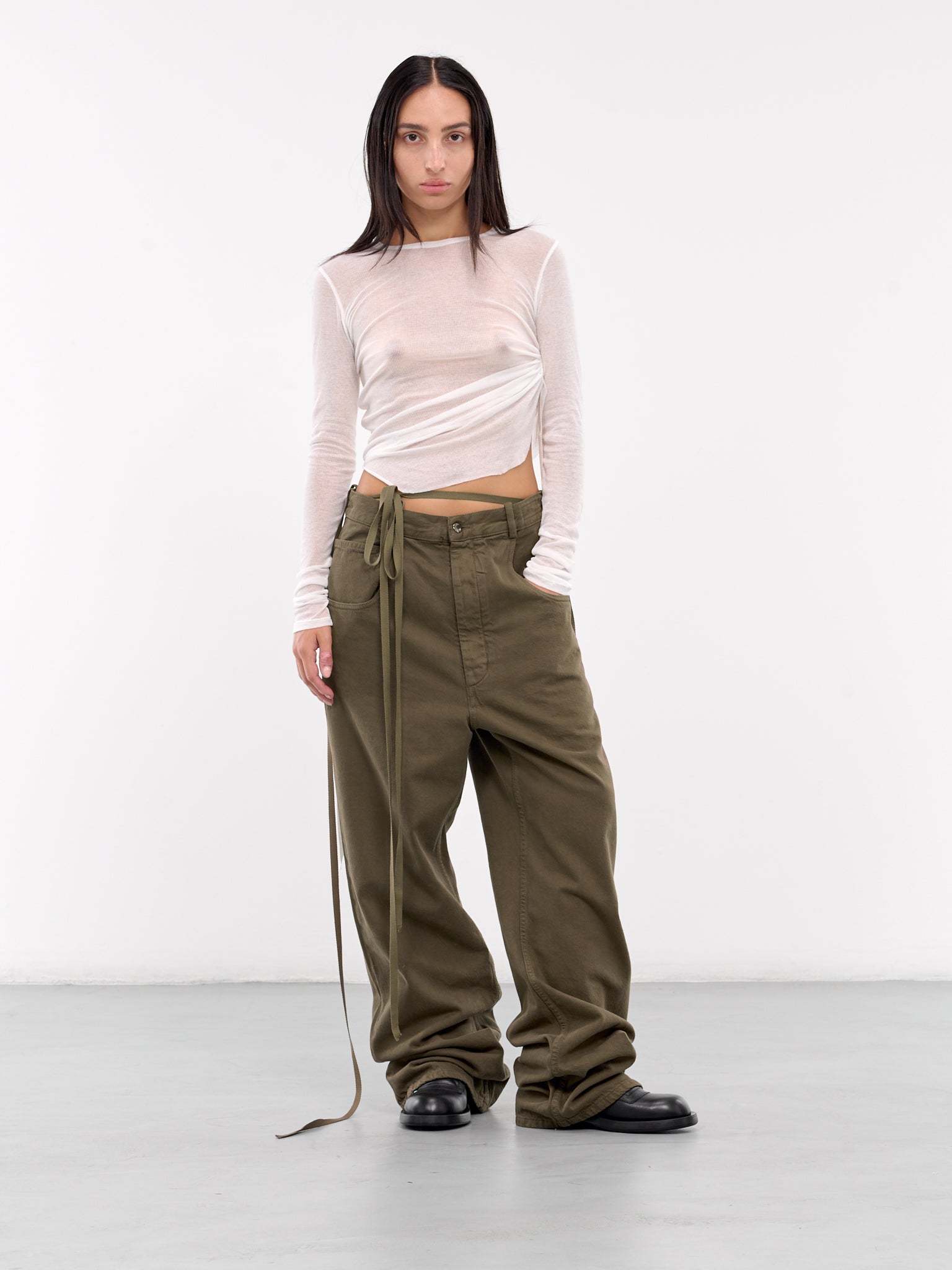 Polly 5-Pocket Trousers (B0012260-FA038-LODEN-GREEN)