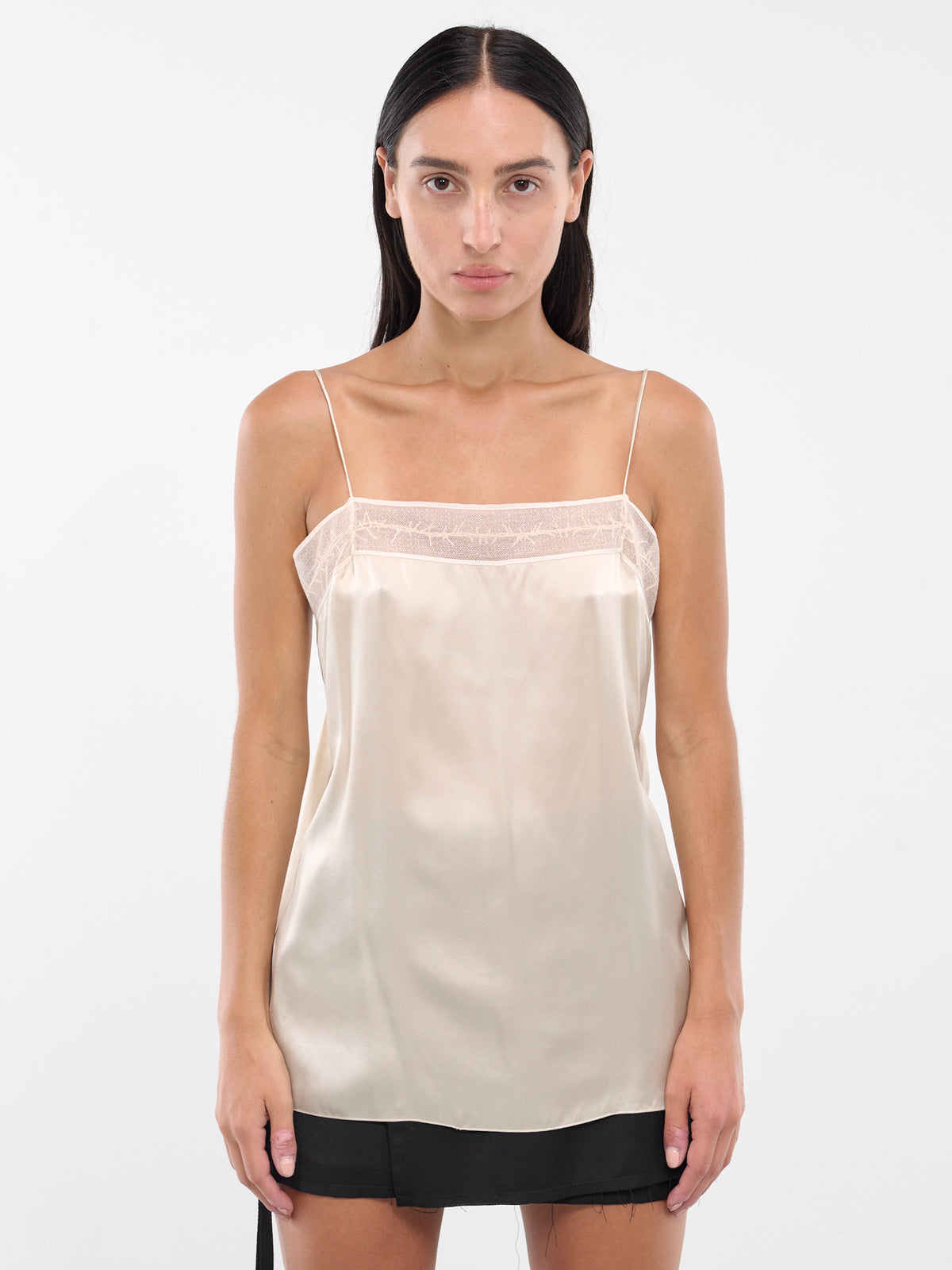 Charlotta Negligee Top (B0012346-FA434-PALE-CHARTREUSE)