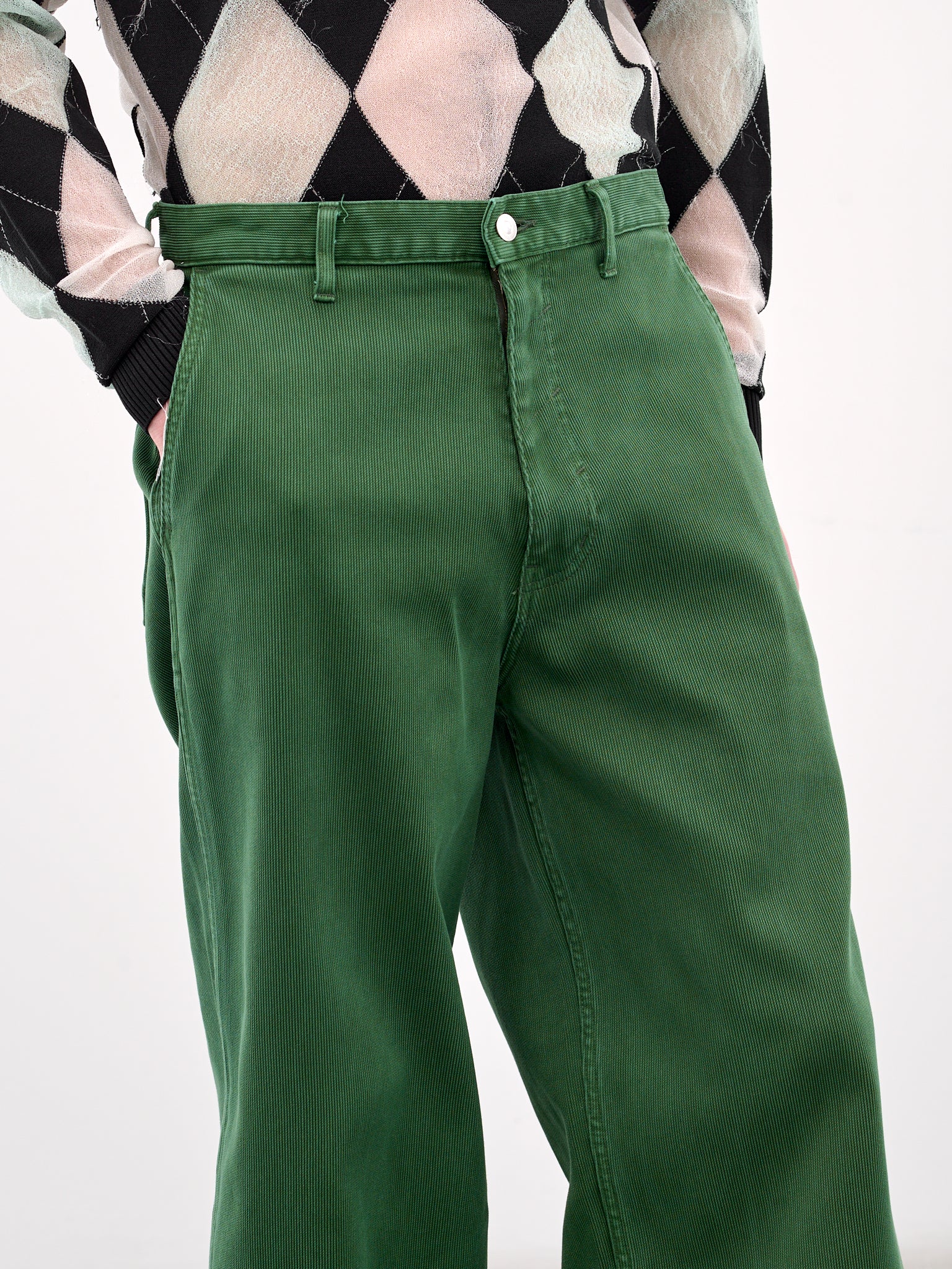 Corduroy Jeans (B25K6PT001-GREEN)