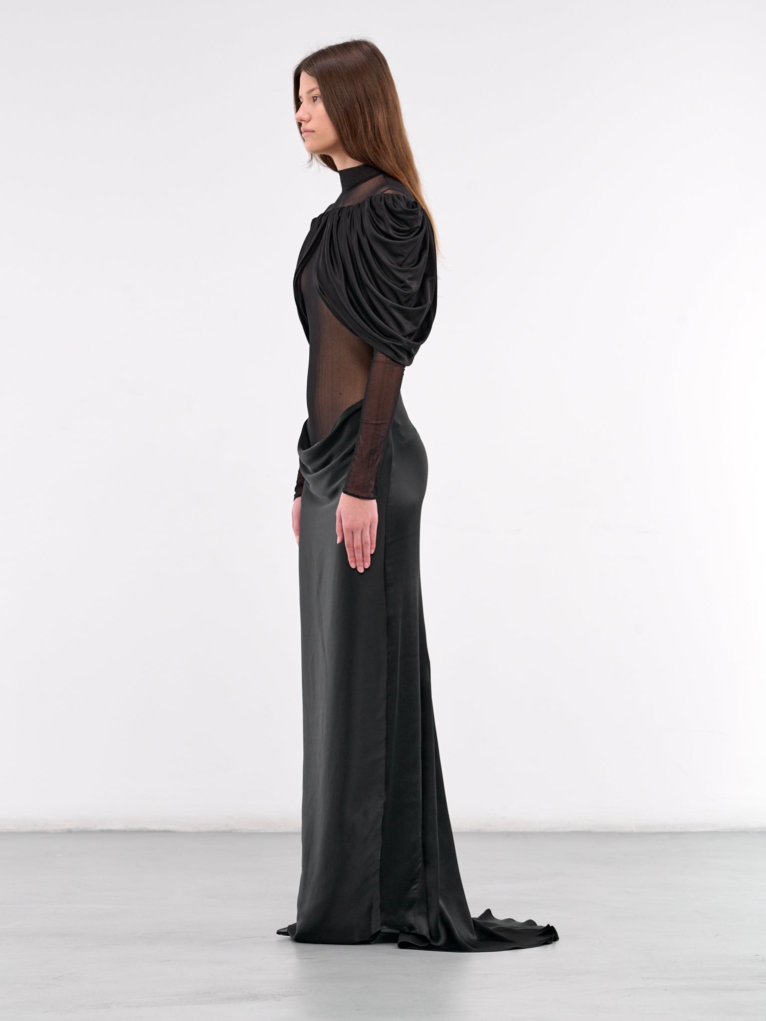 Caryatid Evening Dress (BA4ED12-BLACK)