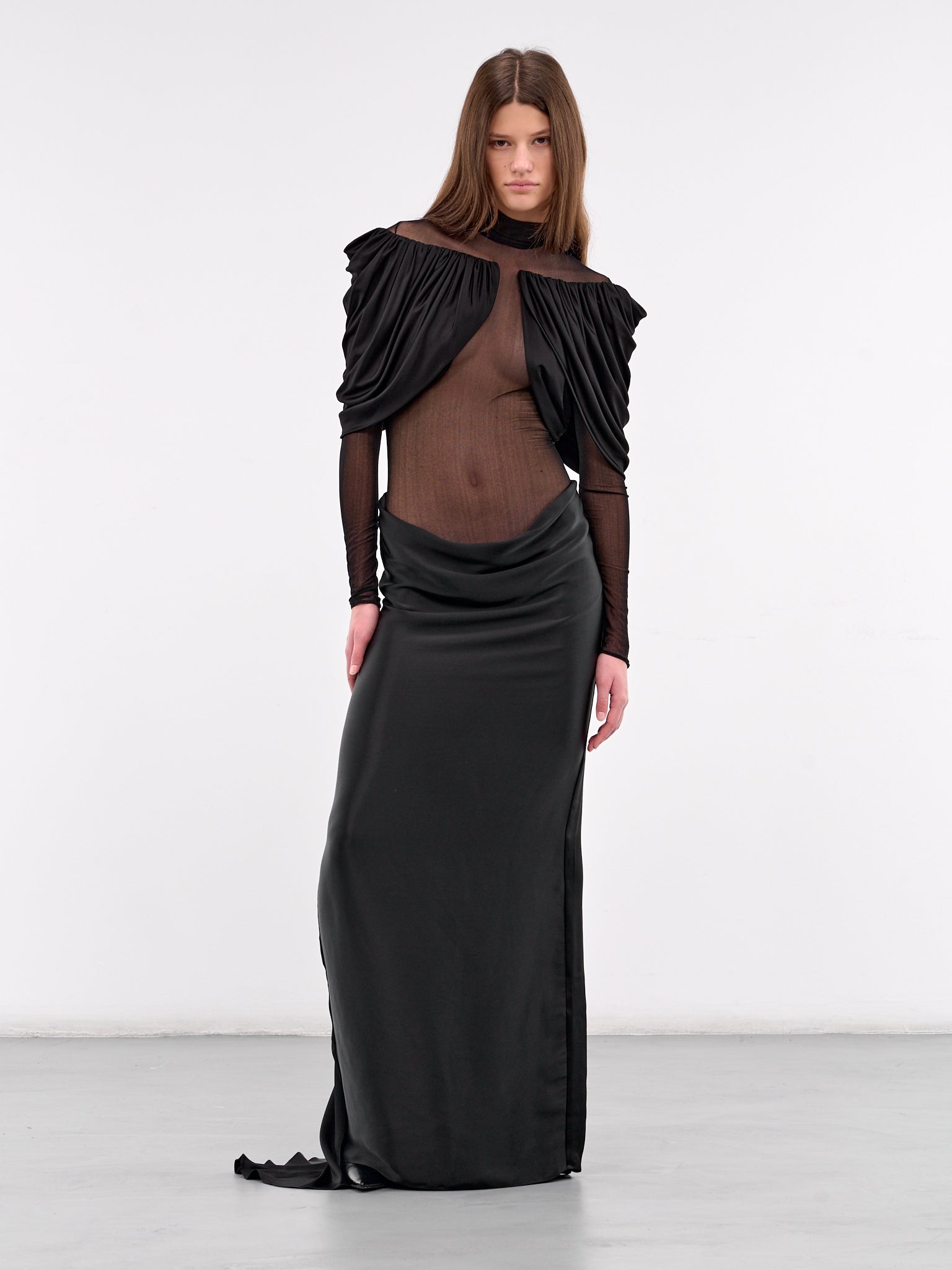 Caryatid Evening Dress (BA4ED12-BLACK)