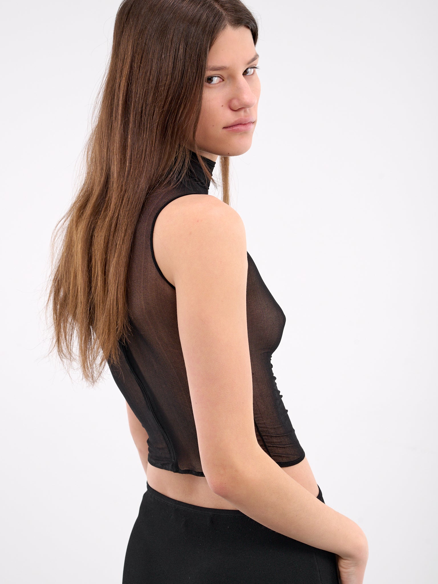 Sheer Top (BA4ET11-BLACK)