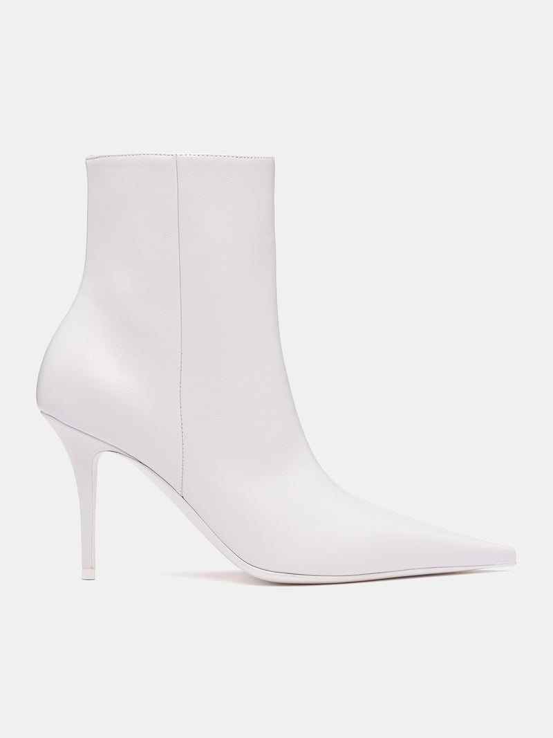 Barbara Heeled Ankle Boots (BARBARA-NAPPA-WHITE)