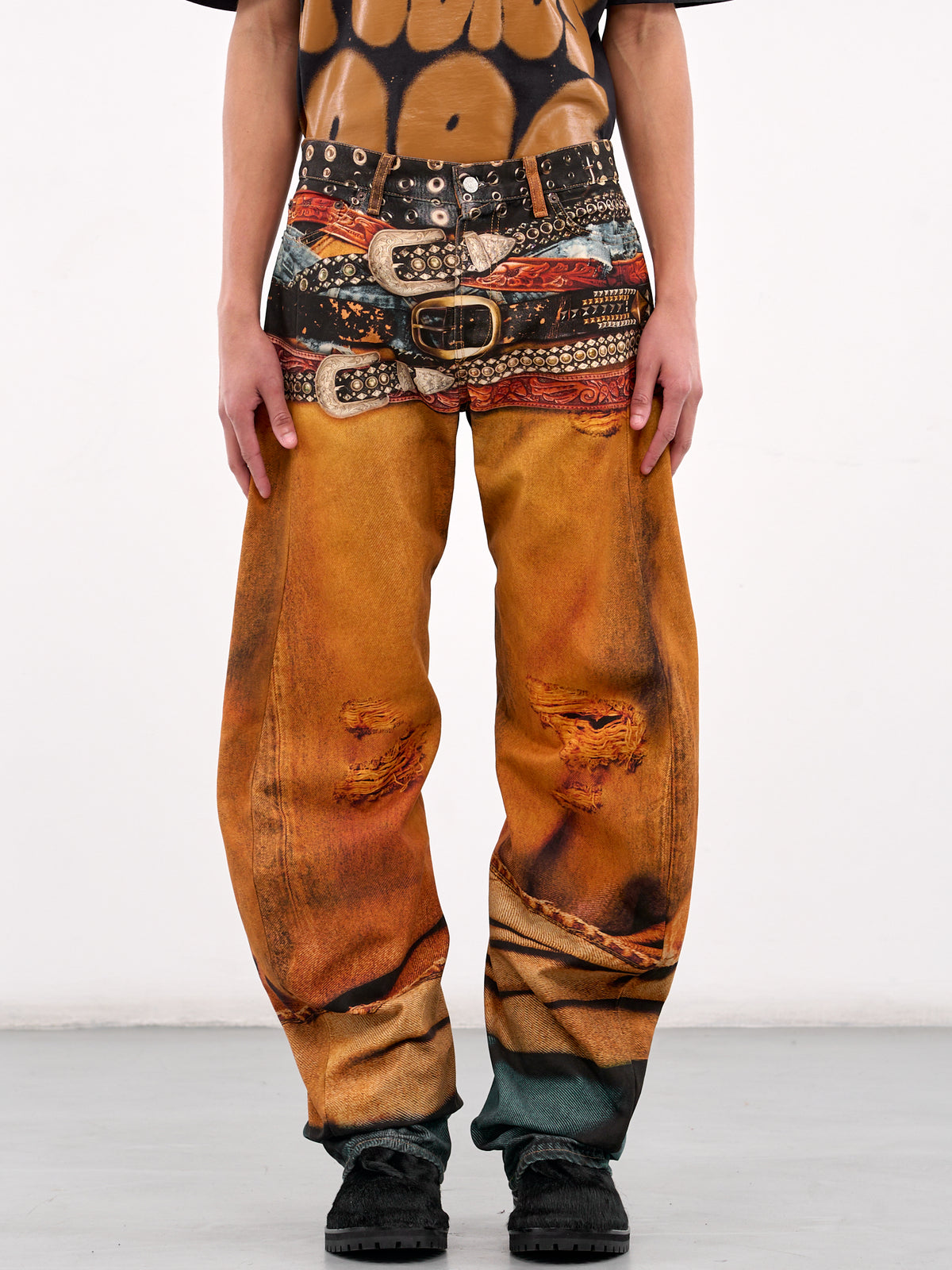 2006M Loose Fit Jeans (BK0658-RUST-ORANGE)