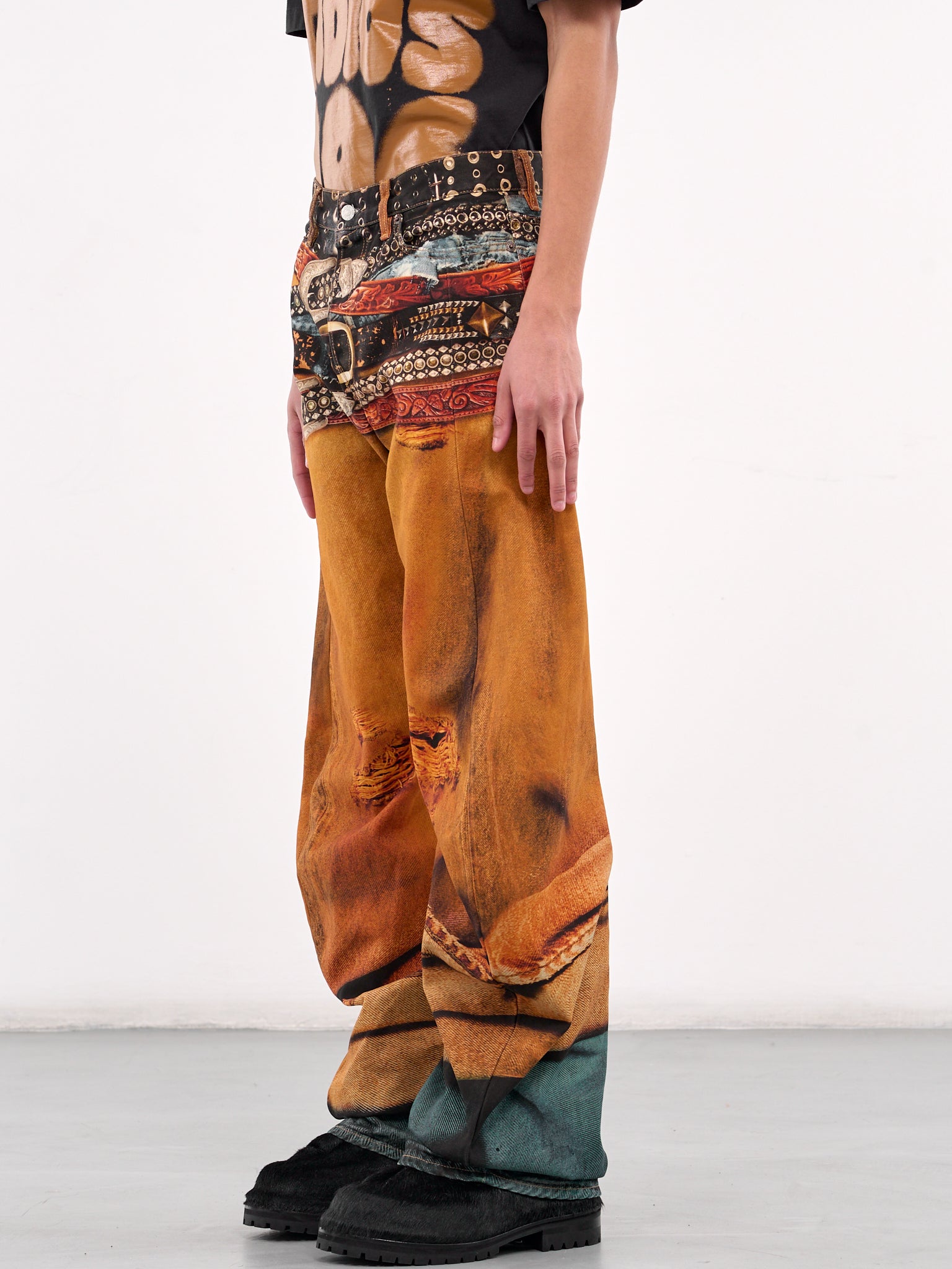 2006M Loose Fit Jeans (BK0658-RUST-ORANGE)