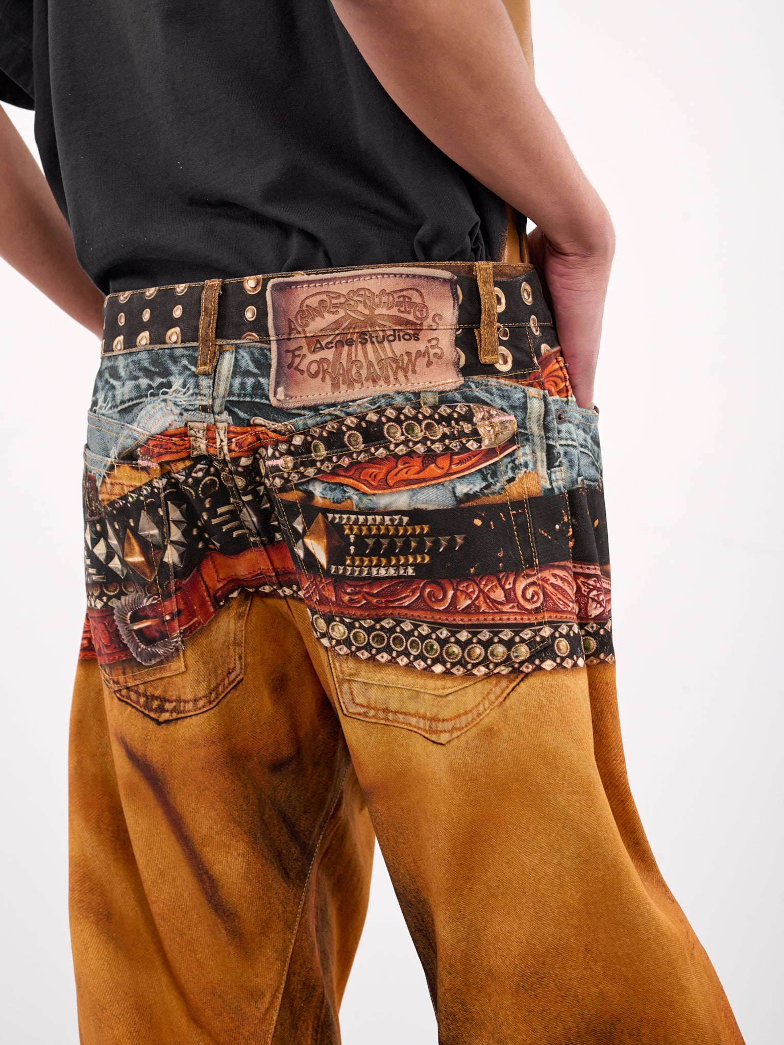 2006M Loose Fit Jeans (BK0658-RUST-ORANGE)