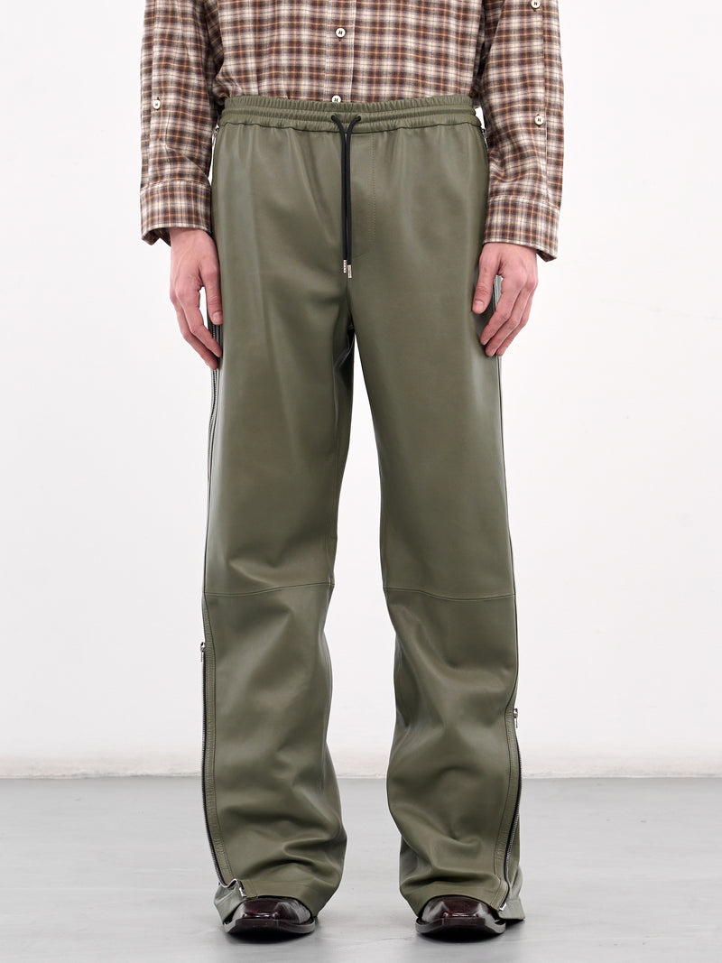 Leather Trousers (BK0663-DUSTY-GREEN)