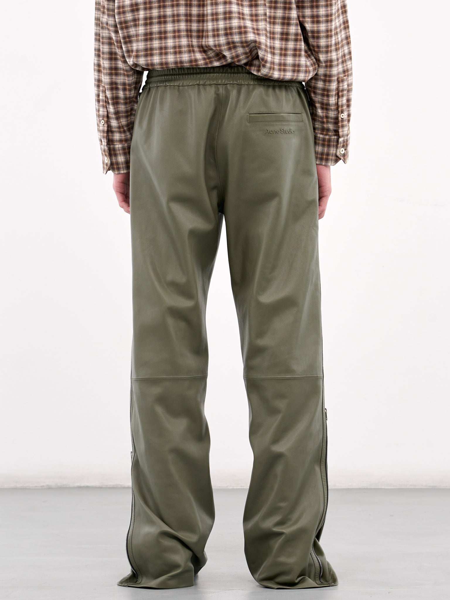 Leather Trousers (BK0663-DUSTY-GREEN)