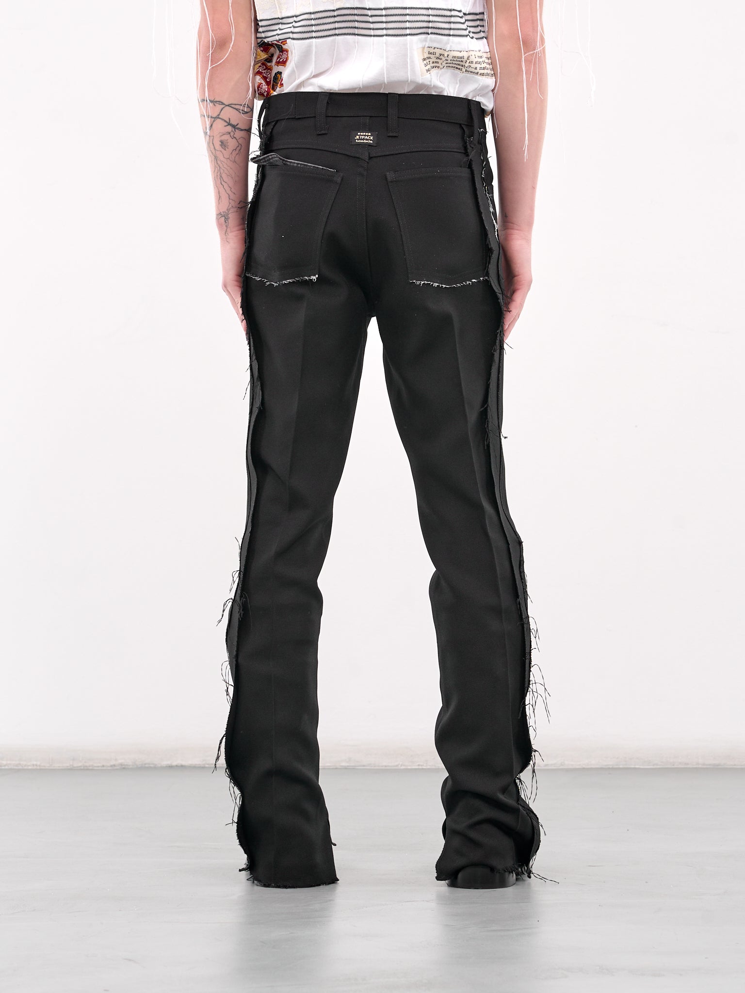 Deconstructed Twill Trousers (BLACK-DECONSTRUCTED-TWILL)