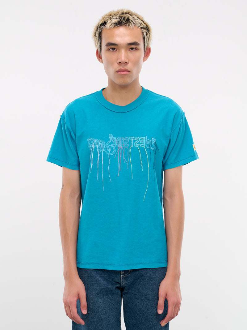 Embroidered Tee (BLUE-EMBROIDERED-TSHIRT)