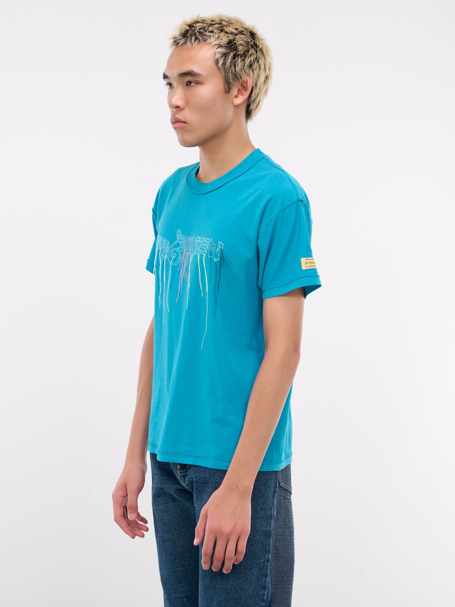 Embroidered Tee (BLUE-EMBROIDERED-TSHIRT)