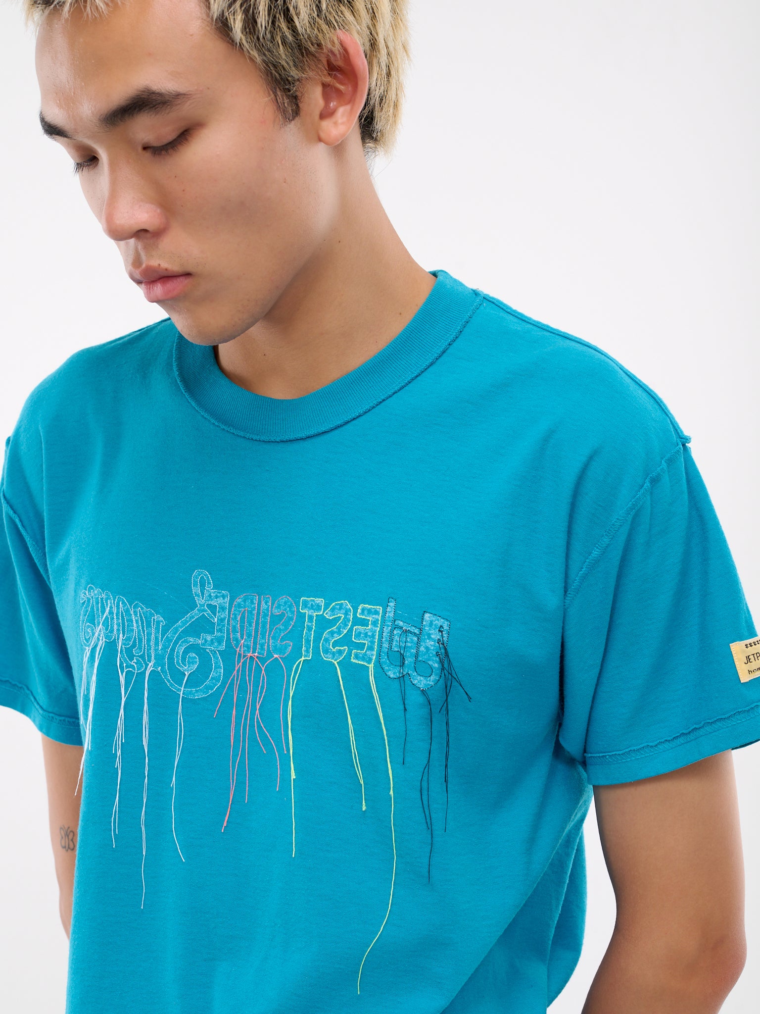 Embroidered Tee (BLUE-EMBROIDERED-TSHIRT)