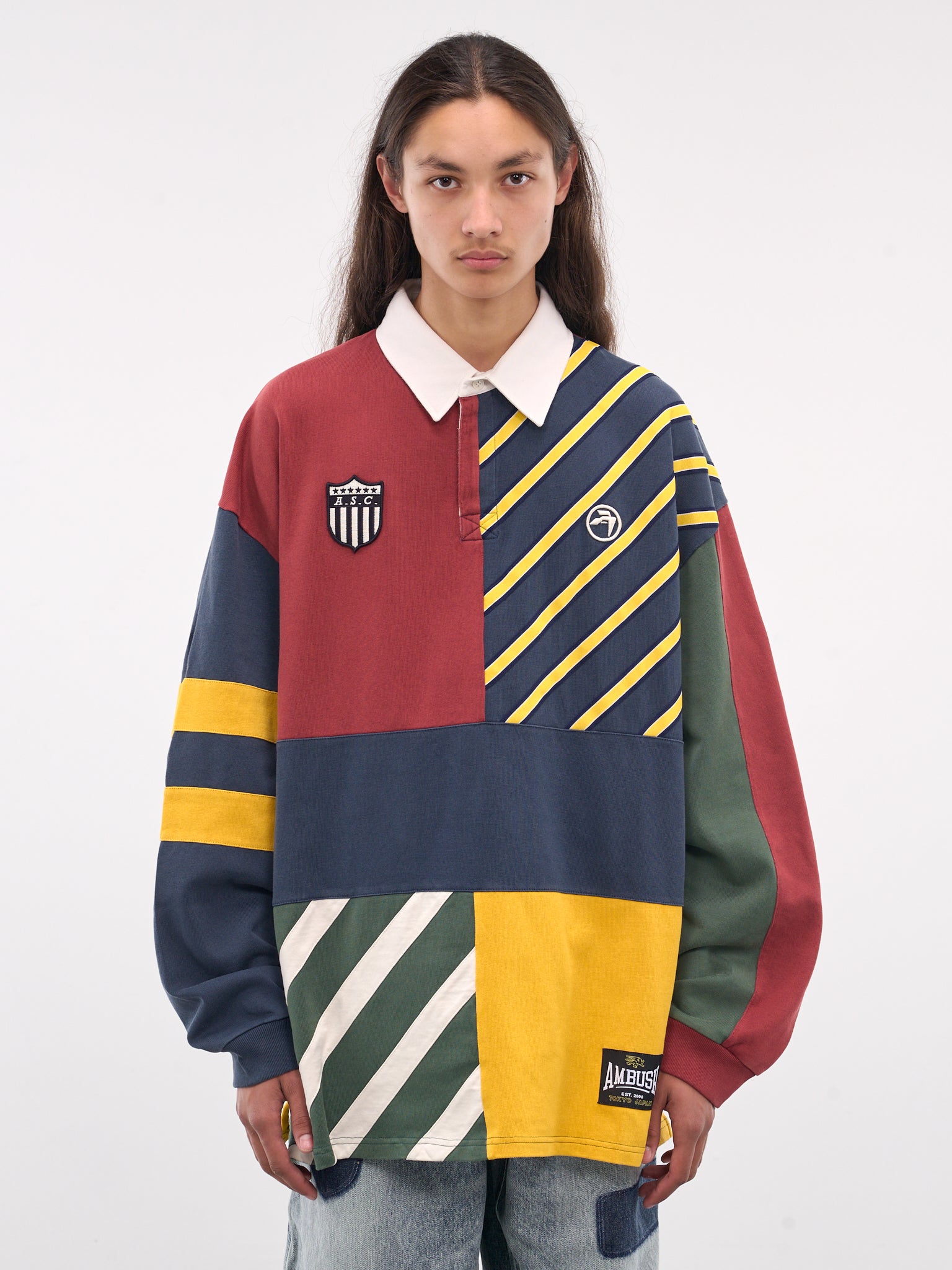 Patchwork Rugby Shirt (BMGC004-JER001-MULTI)