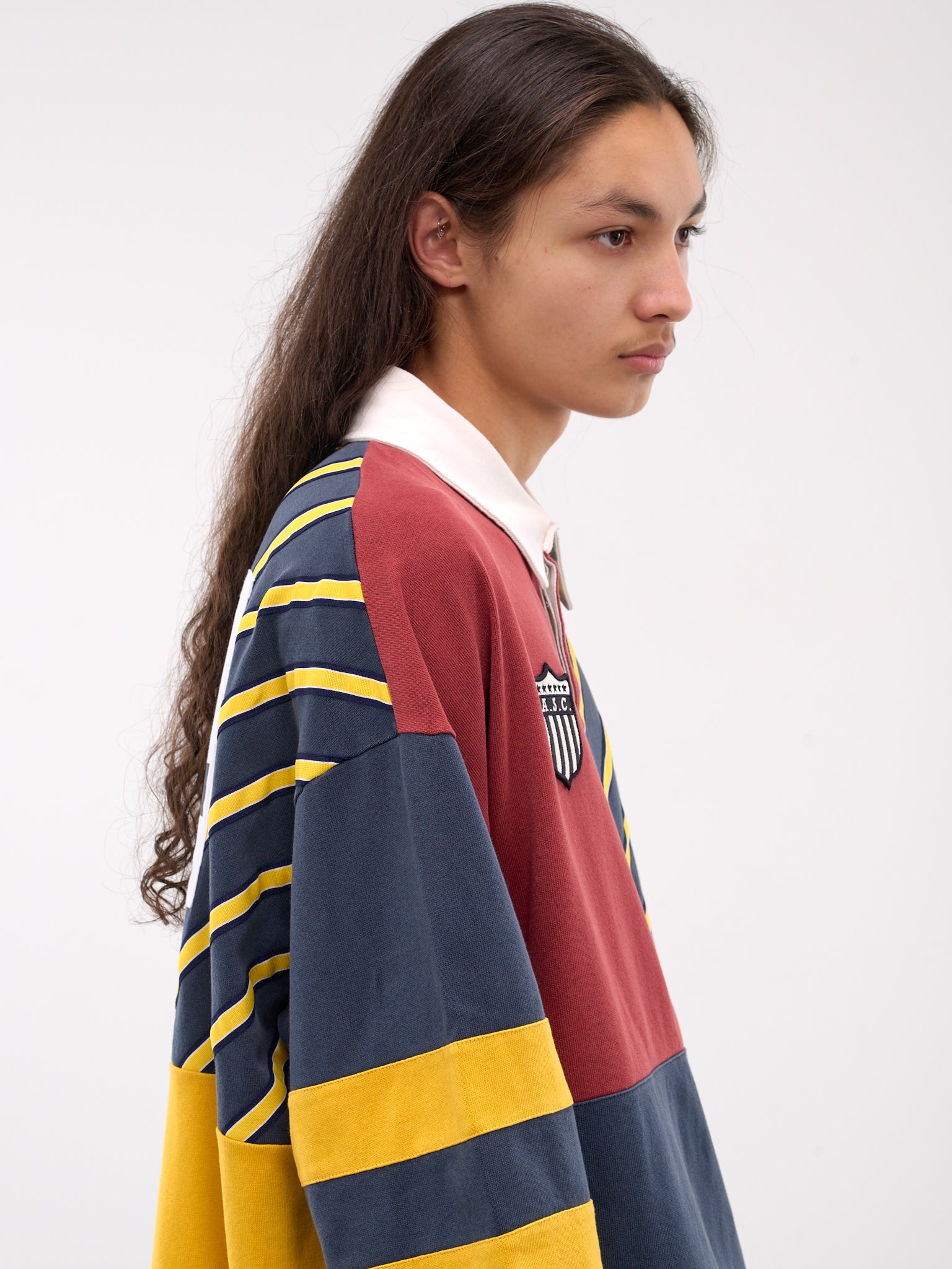 Patchwork Rugby Shirt (BMGC004-JER001-MULTI)