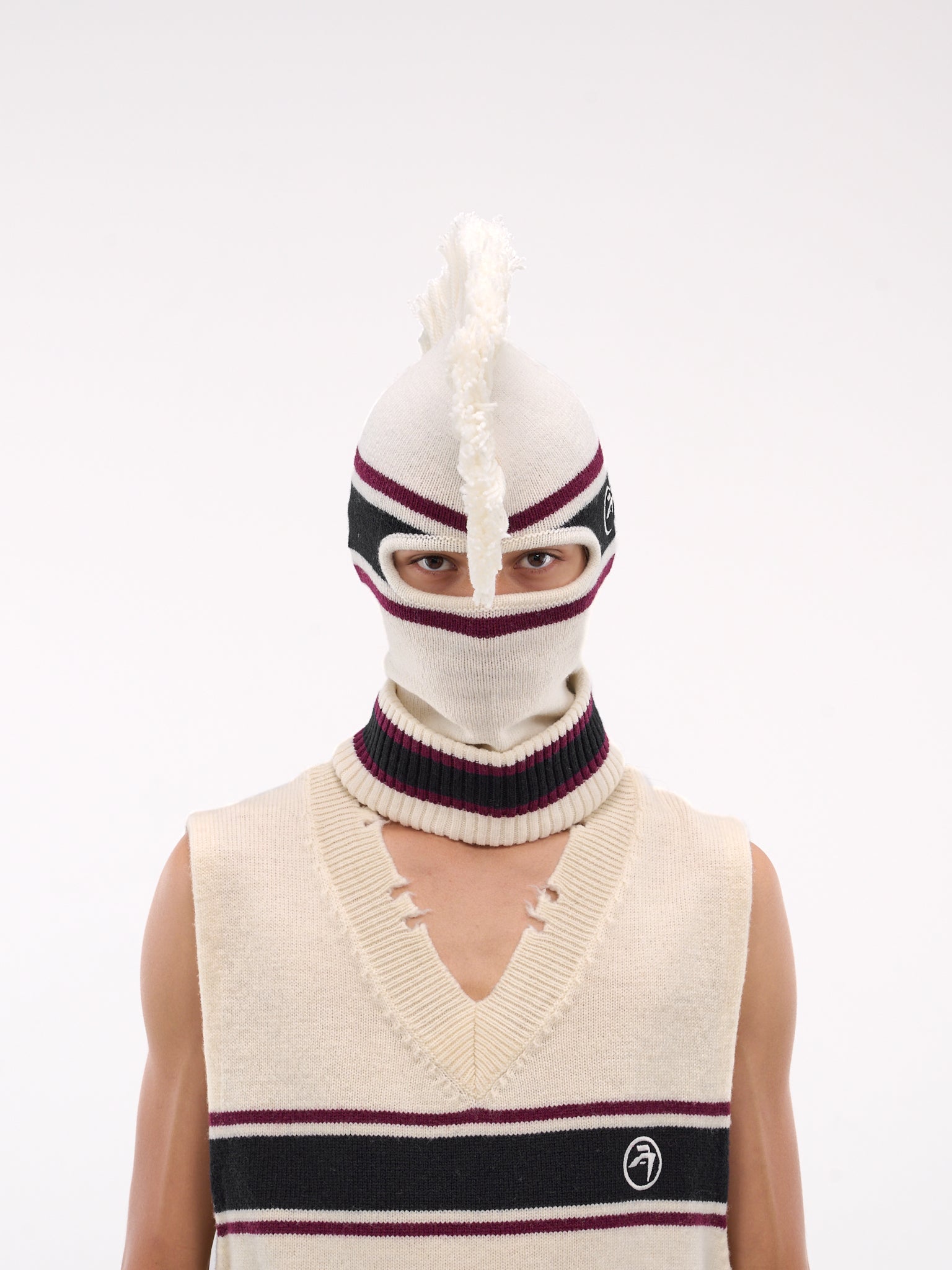 Fringe Knit Balaclava (BMLC001-KNI001-TOFU)