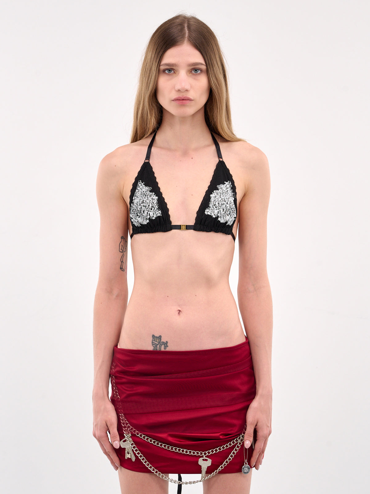 Screen Printed Bra (BR-01BK-BLACK)