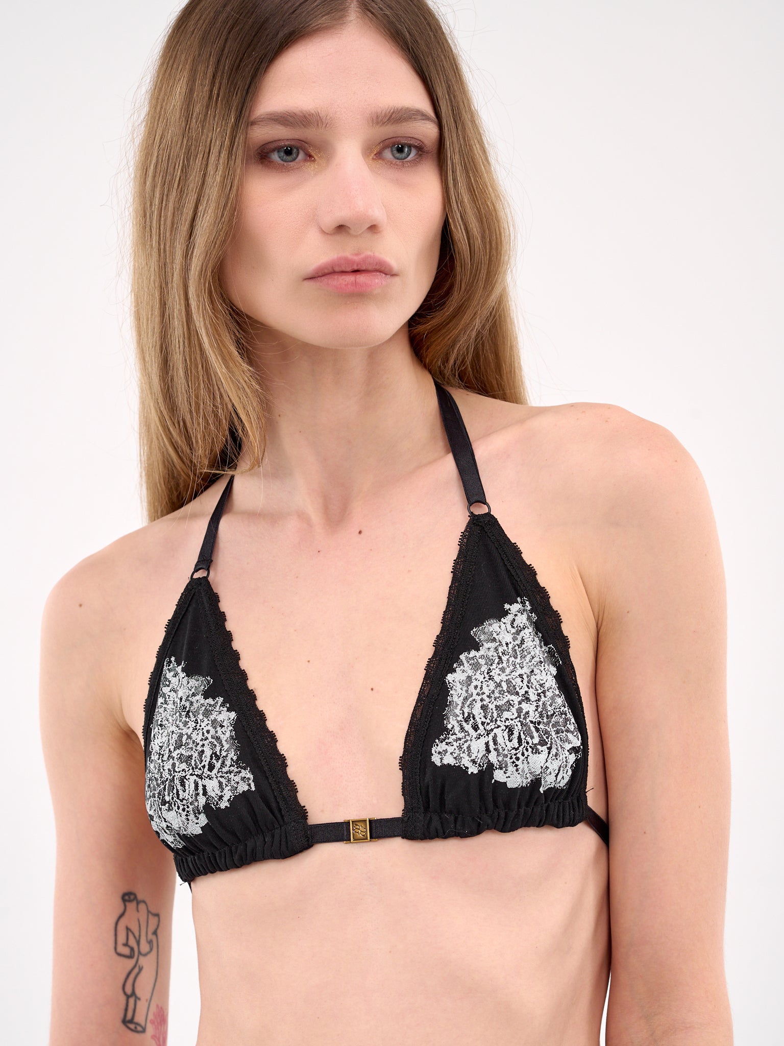 Screen Printed Bra (BR-01BK-BLACK)