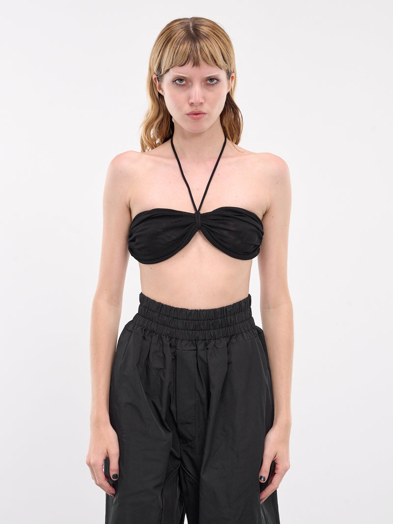 Gathered Mesh Bra (BR01BL-BLACK)