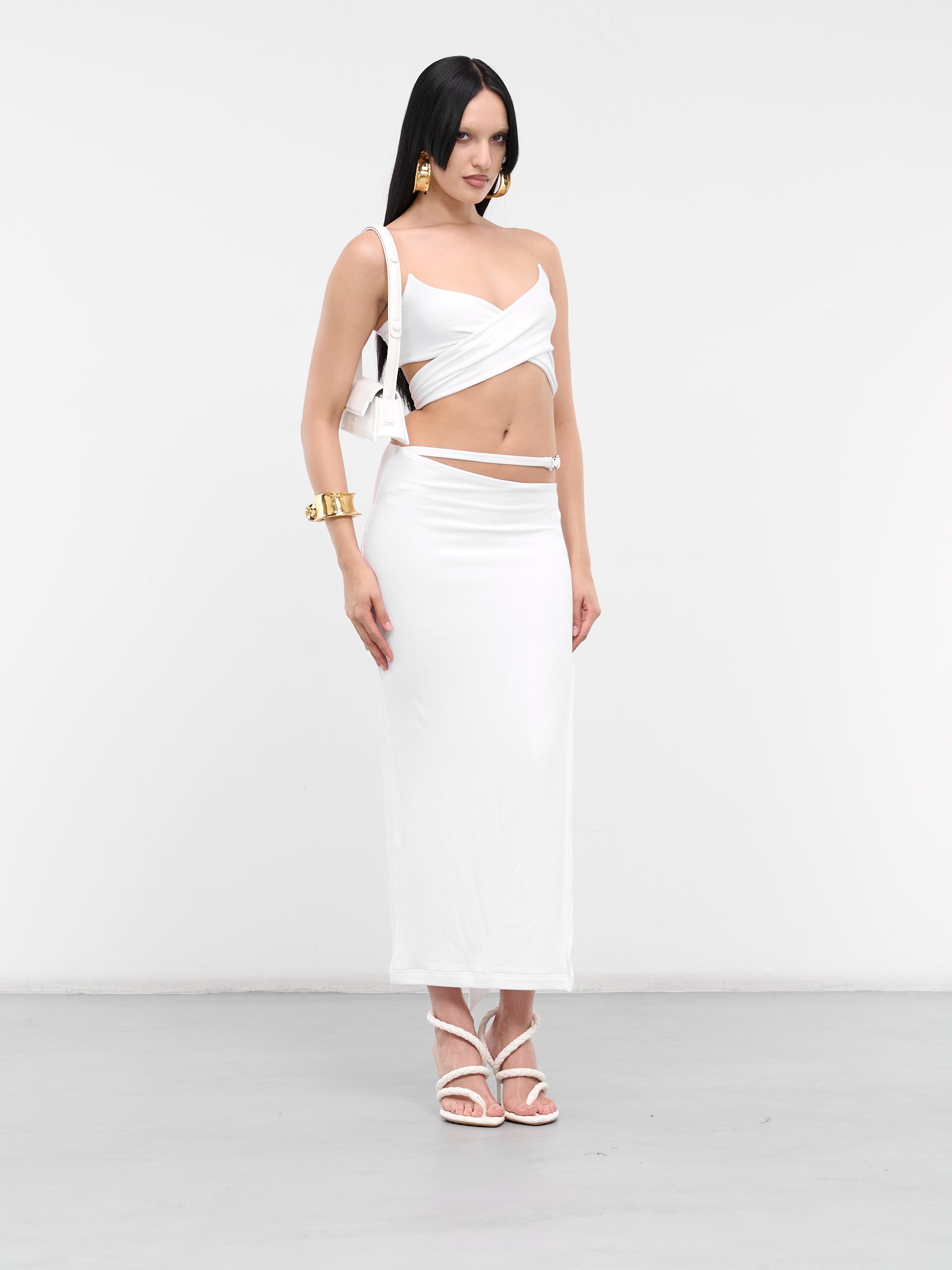 Buckle Strap Skirt (BSS-WHITE)