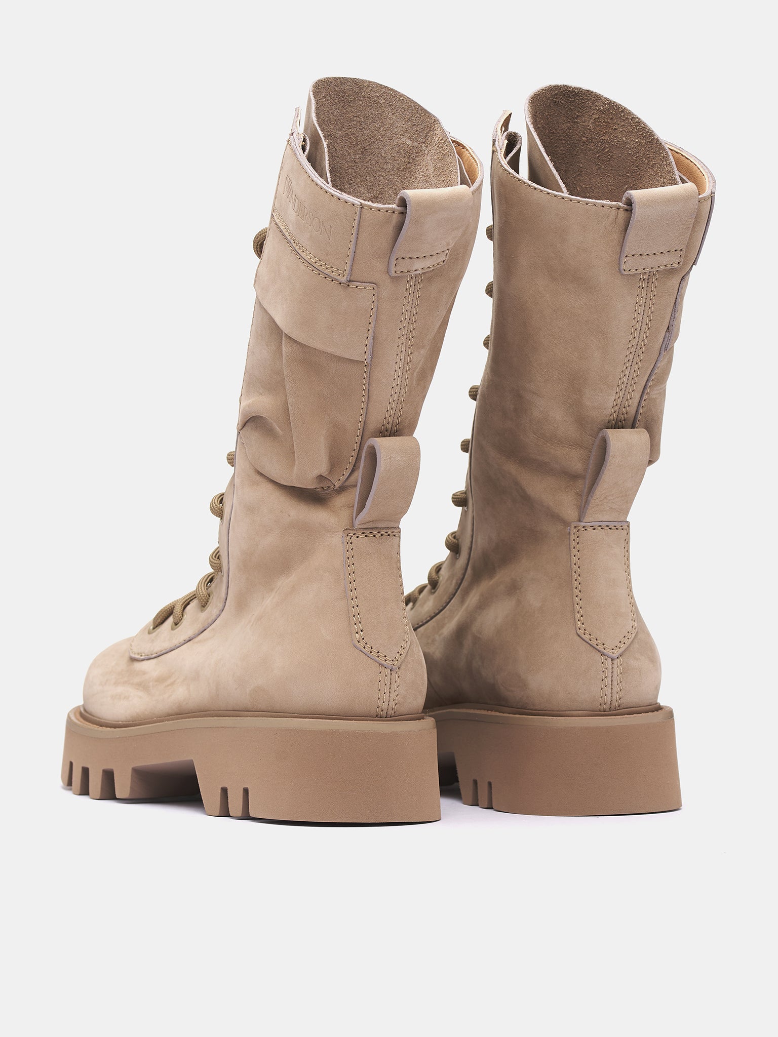 Suede Combat Boots (BT0100-LA0258-TAUPE)