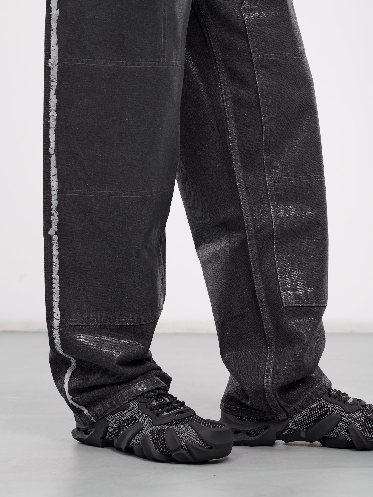 Laminated Carpenter's Jeans (C2195-1000-BLACK)