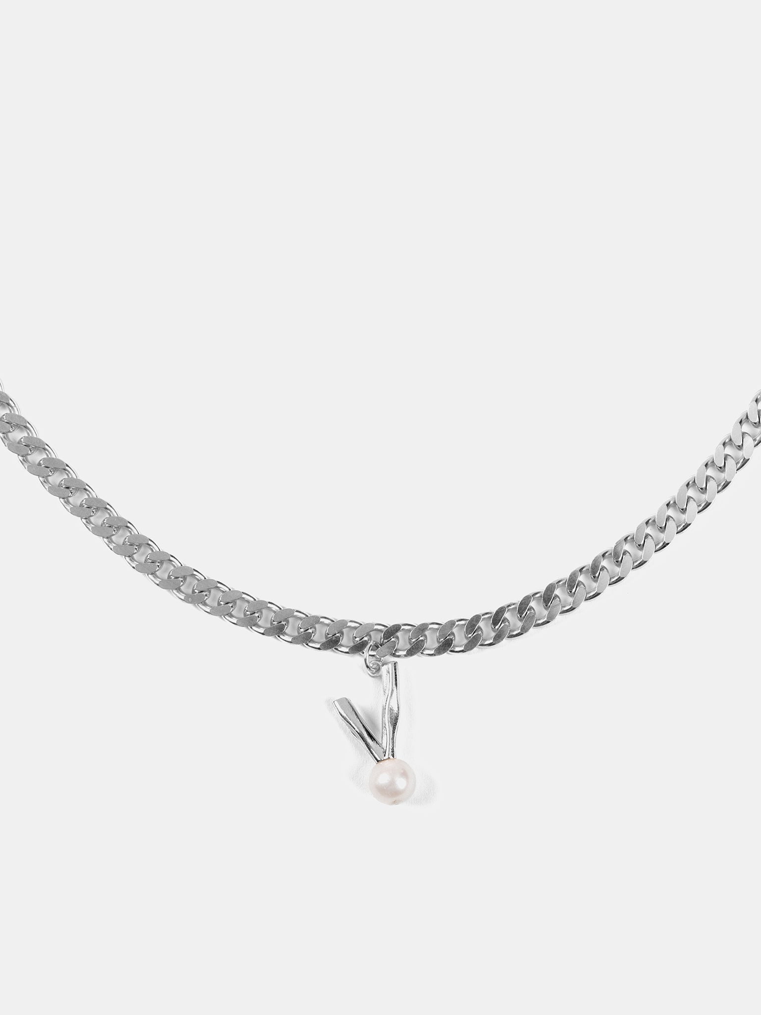 The Cuban V Chain (CA03RH-WG-WHITE-GOLD)