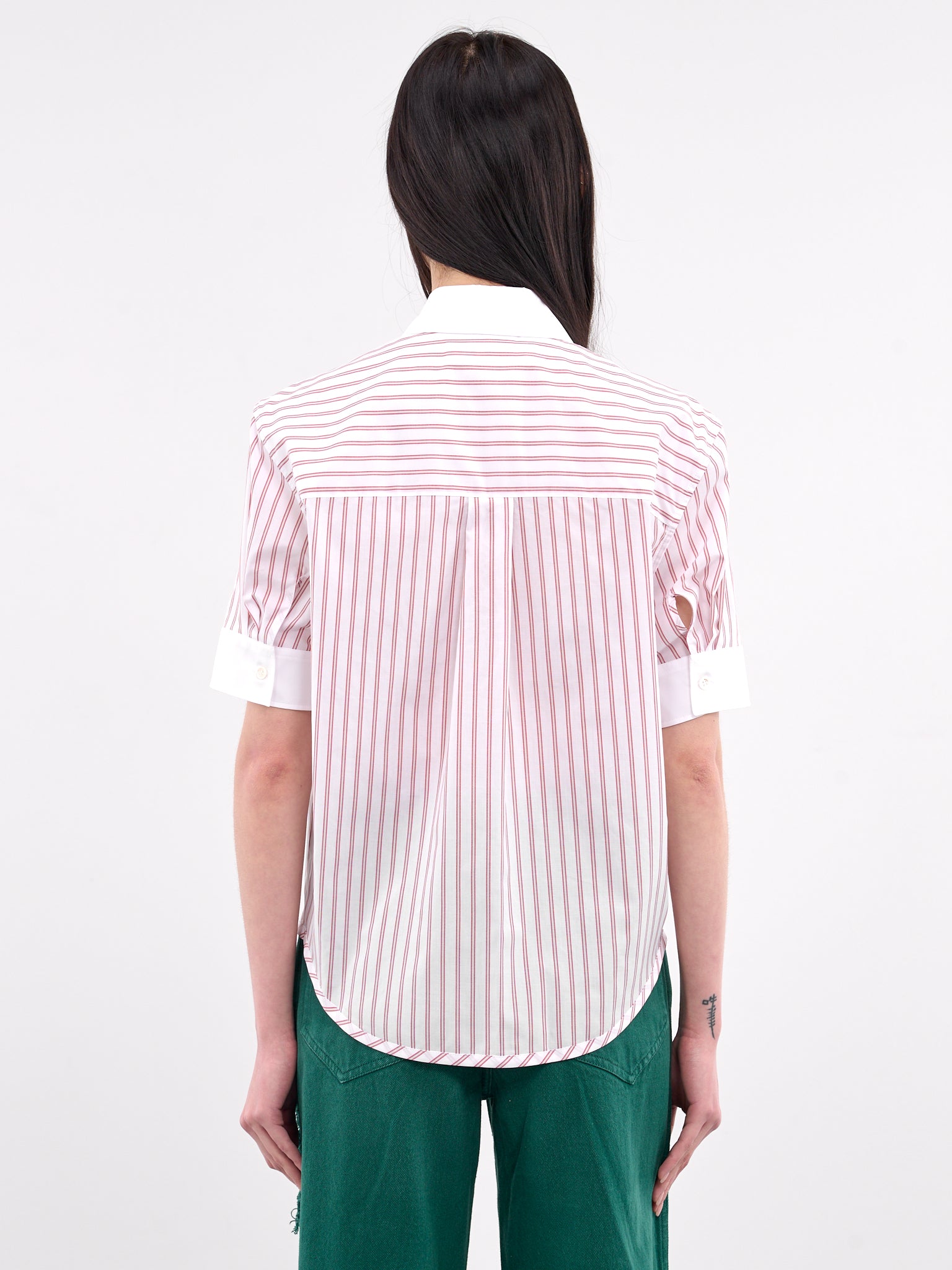 Striped Poplin Short Sleeve (CAMA0623QS-UTC455-MULTI)