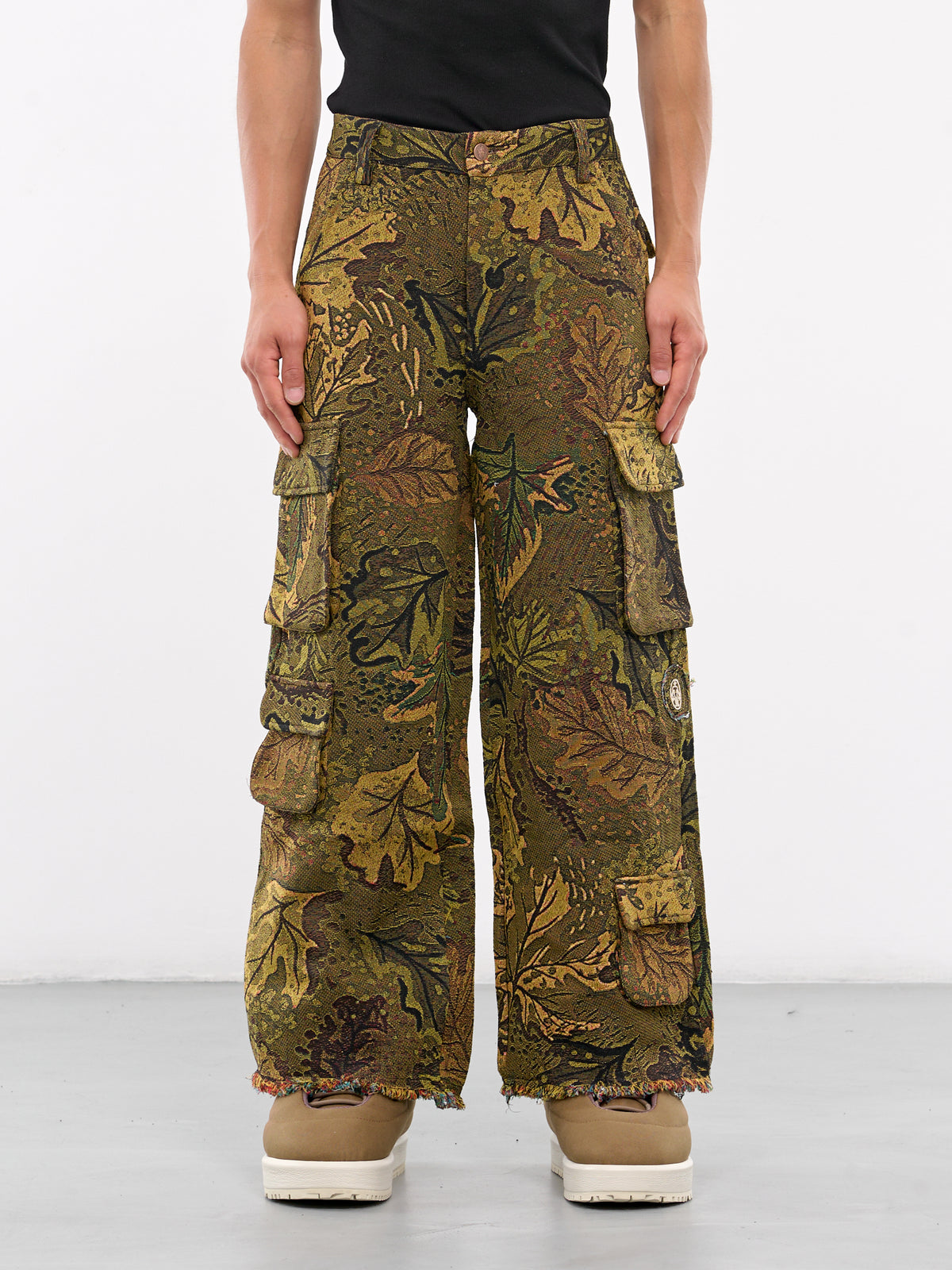 Jacquard Camouflage Knit Trousers (CAMOUFLAGE-JACQUARD-PANTS-GREE)