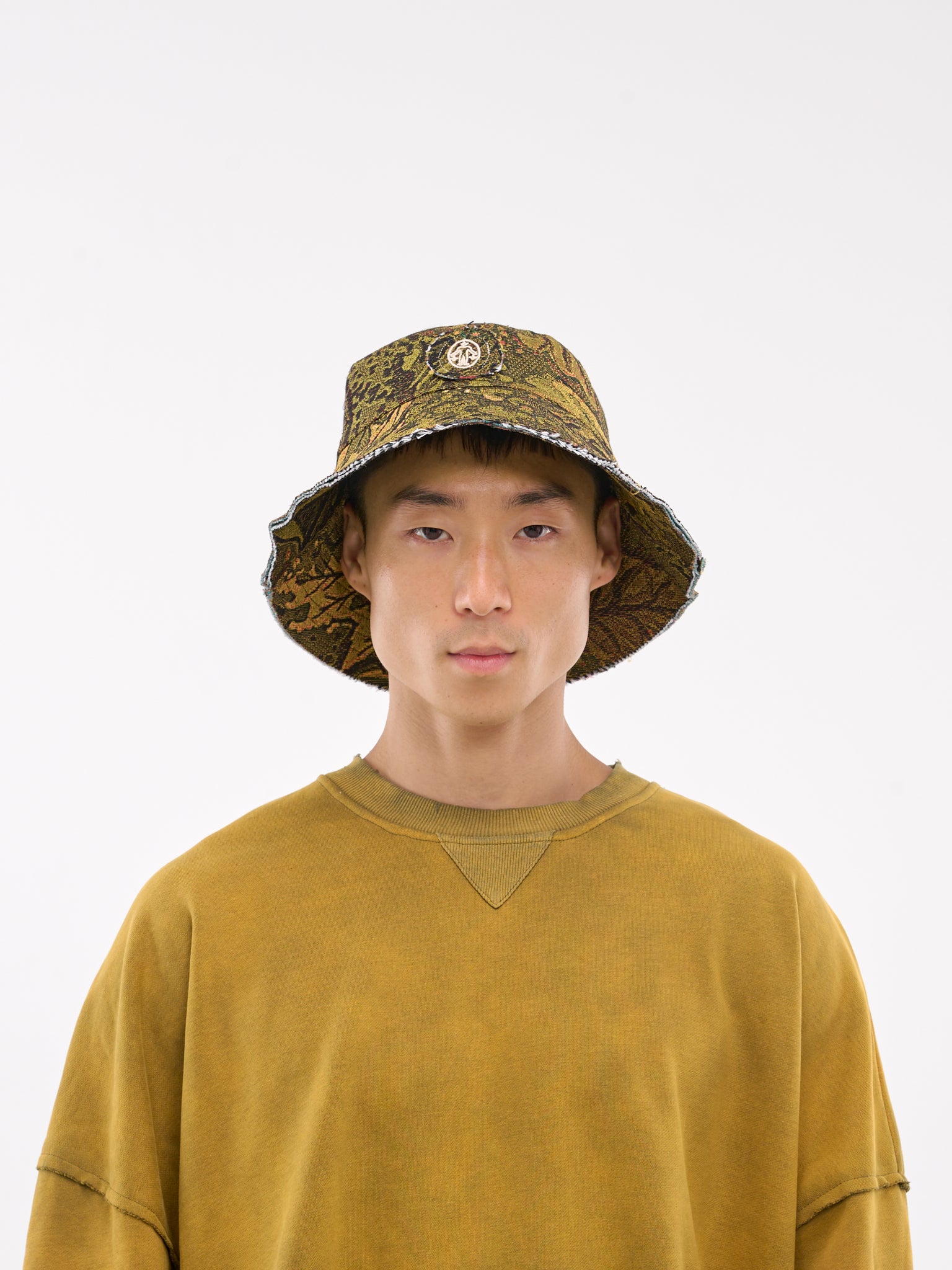 Camouflage Jacquard Bucket Hat (CAMOUFLAGE-JACQUARD-BUCKET-GRE)