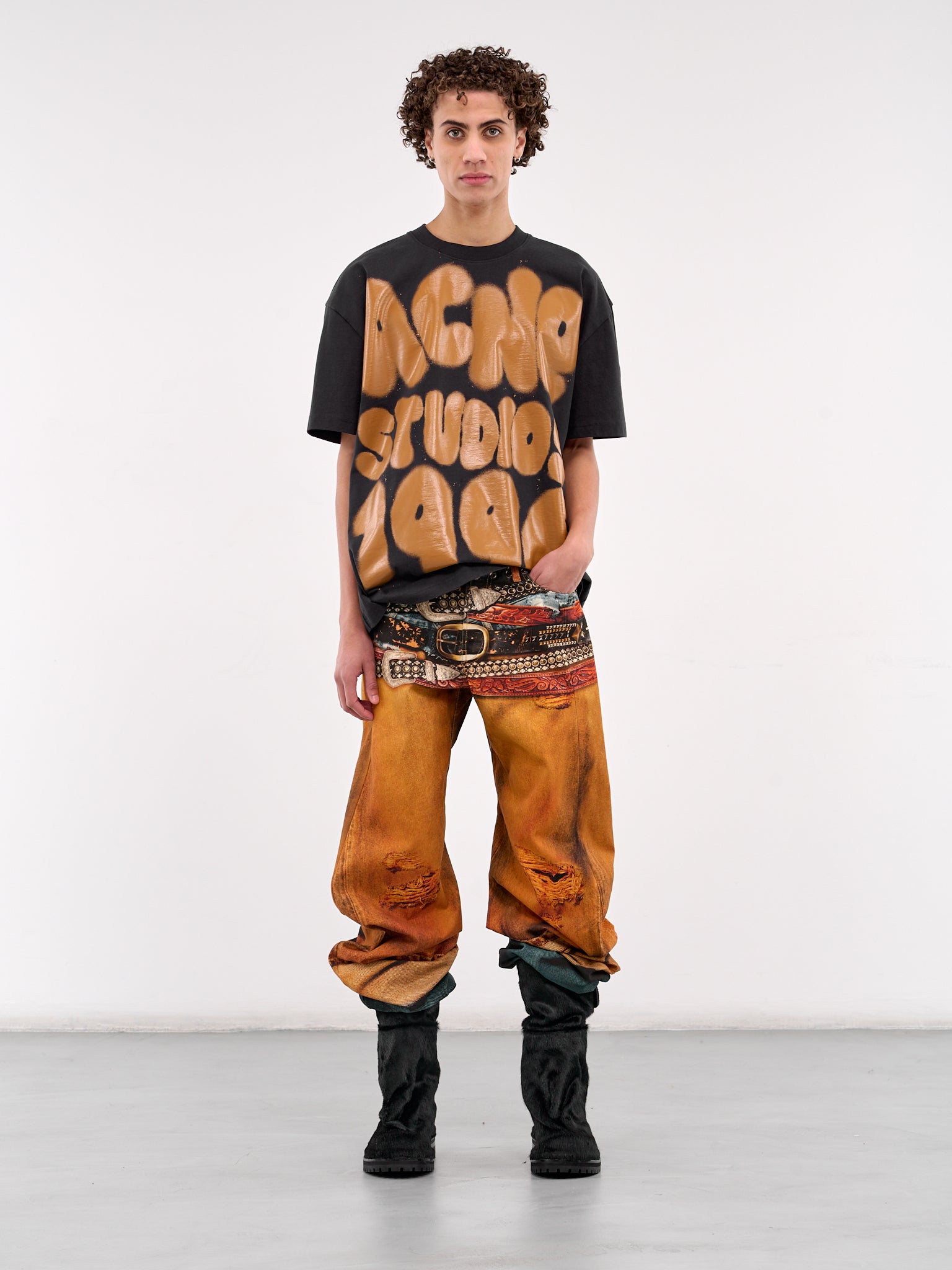 2006M Loose Fit Jeans (BK0658-RUST-ORANGE)