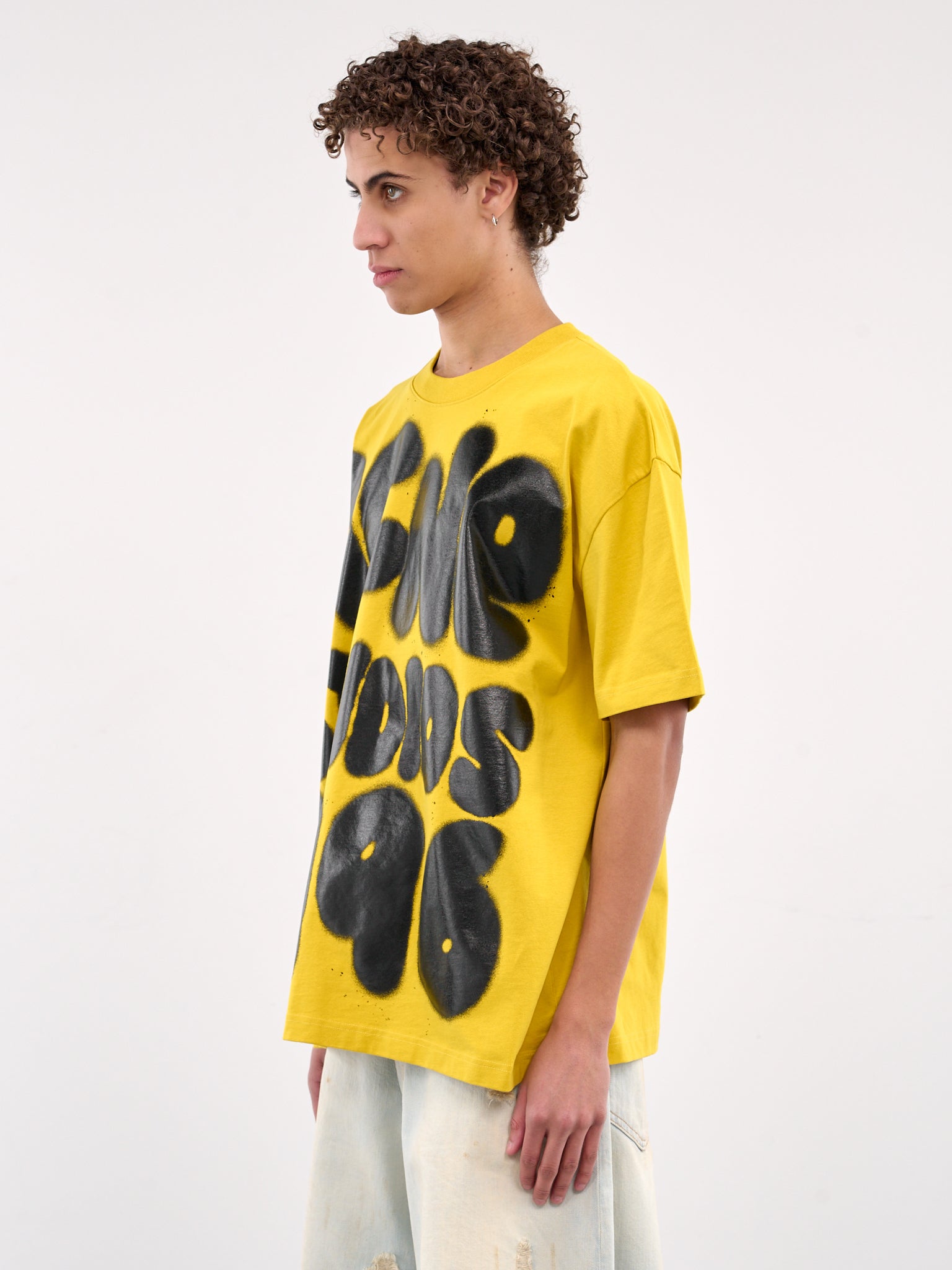 Relaxed Fit Logo Tee (CL0333-MUSTARD-YELLOW)