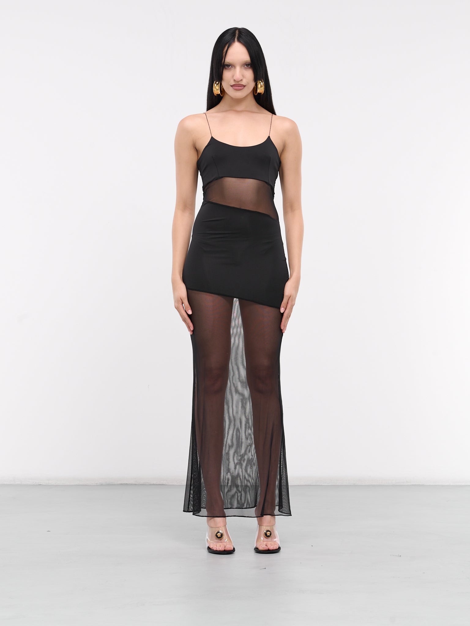 Cut-Out Mesh Dress (COMD-BLACK)