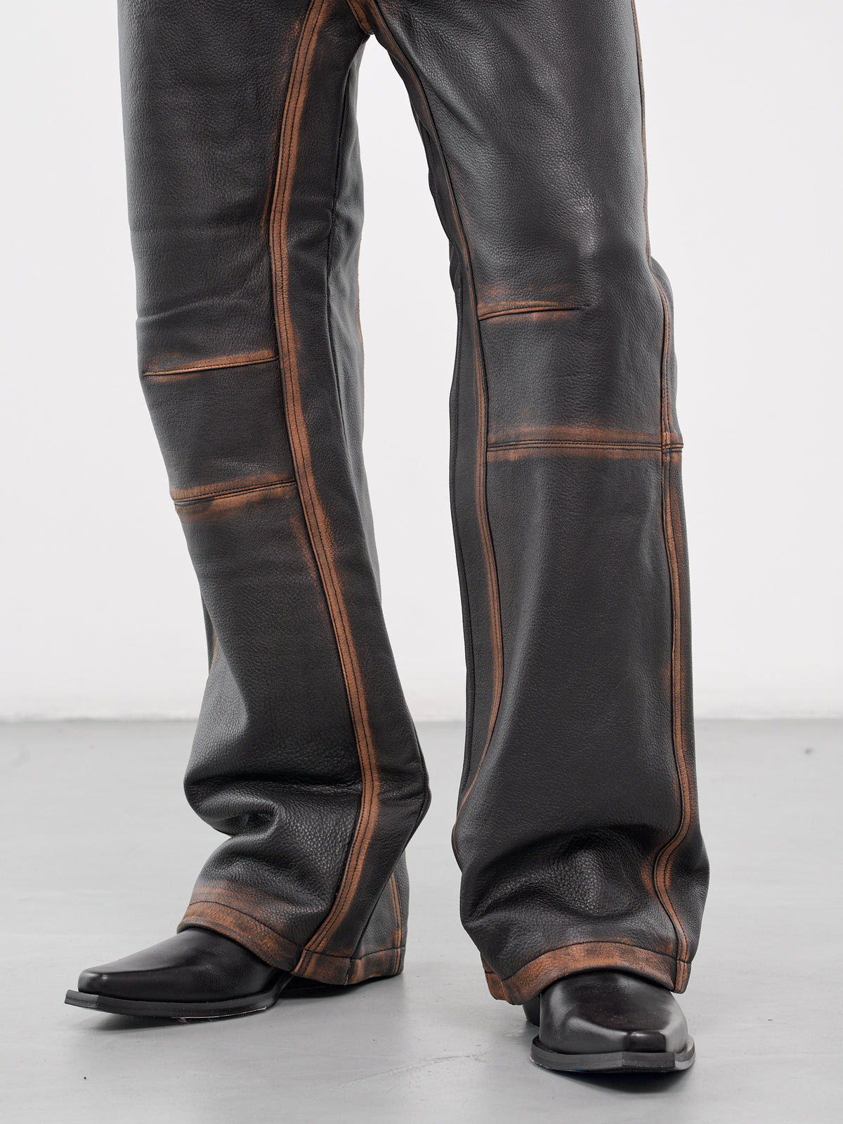 Consumed Leather Trousers (CONSUMED-LEATHER-PANTS-BROWN)