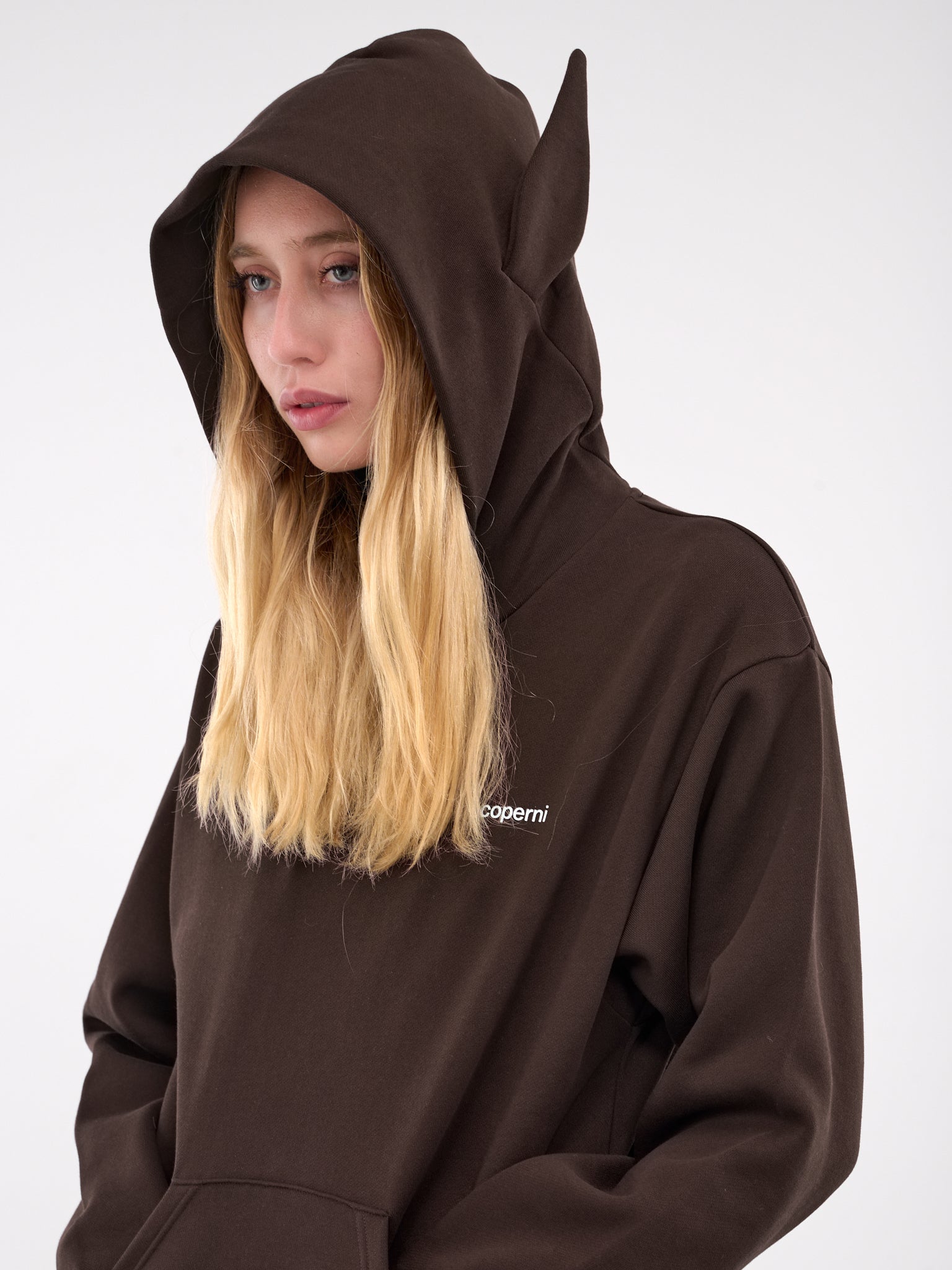 Alien Ears Hoodie (COPJS111BIS523-BROWN)