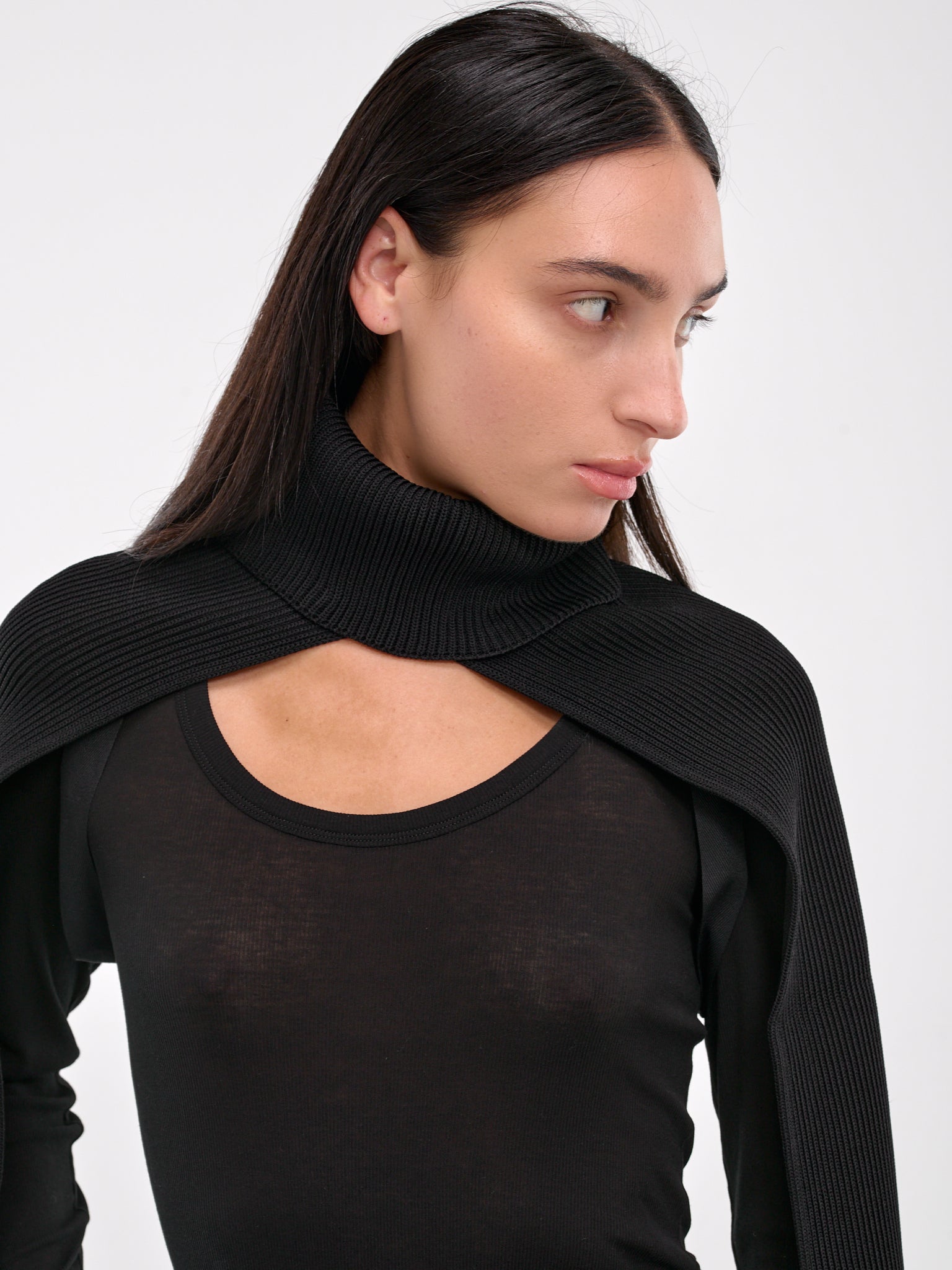 Turtleneck Scarf (COPSA01Y3003-BLACK)