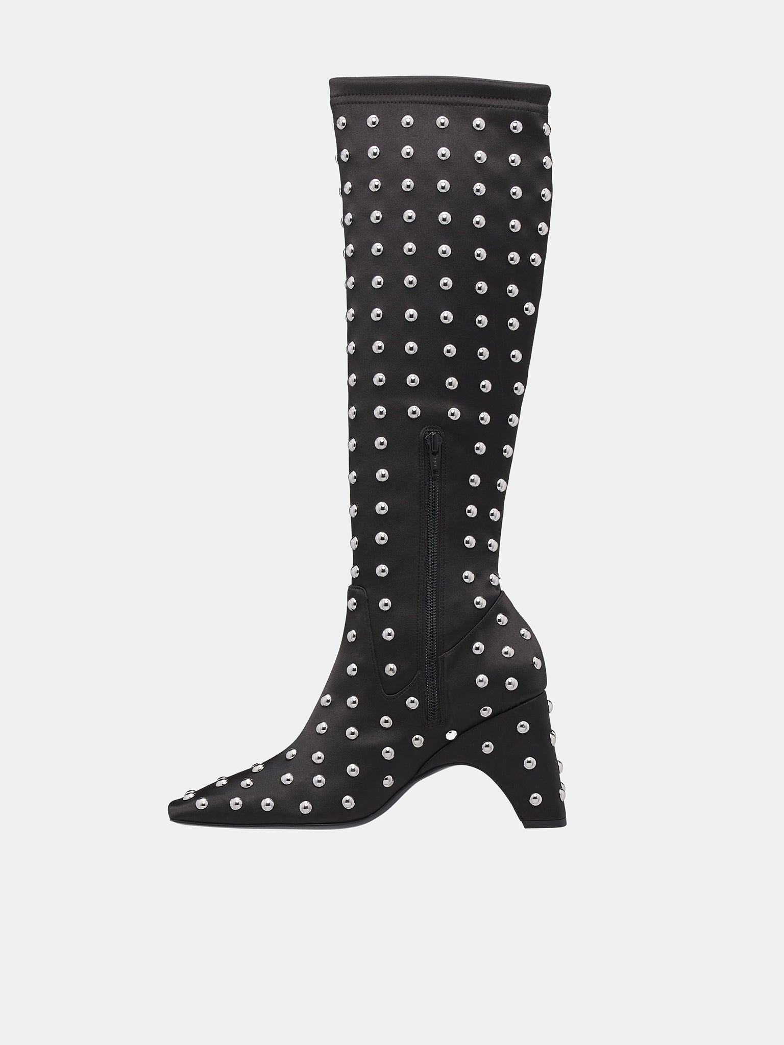 Studded Bridge Stretch Boots (COPSH58T857-BLACK-SILVER)