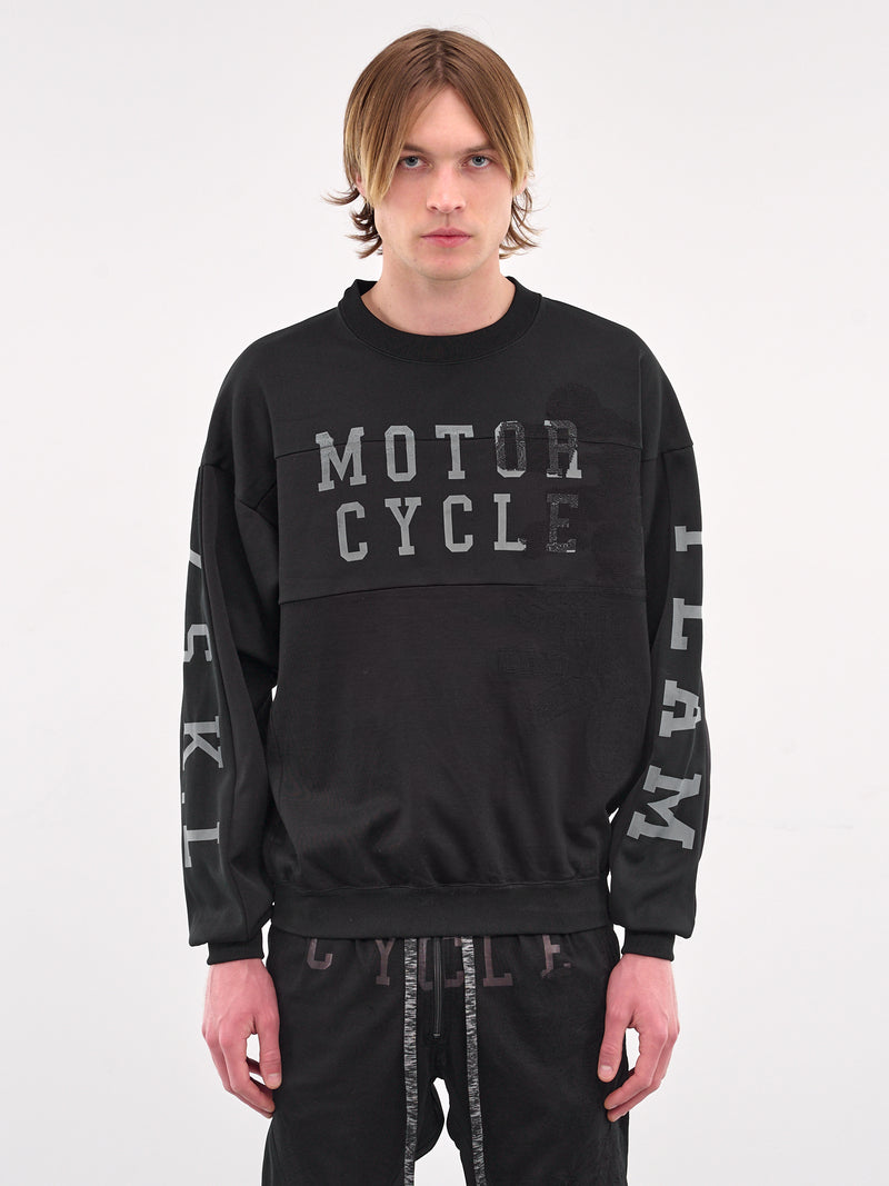 Graphic Crewneck Sweatshirt (CT-SV-NGS-1002-BLACK)