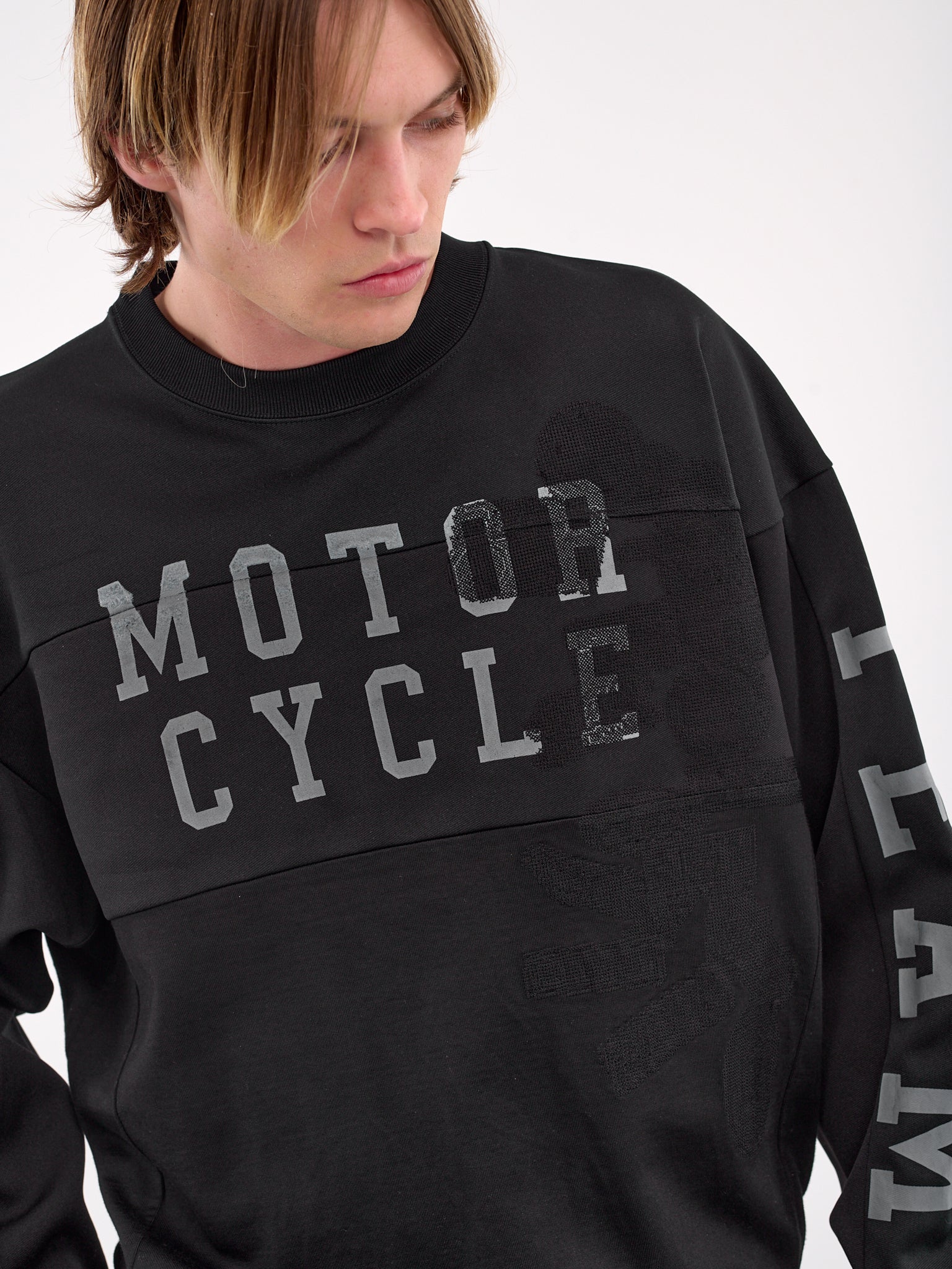 Graphic Crewneck Sweatshirt (CT-SV-NGS-1002-BLACK)