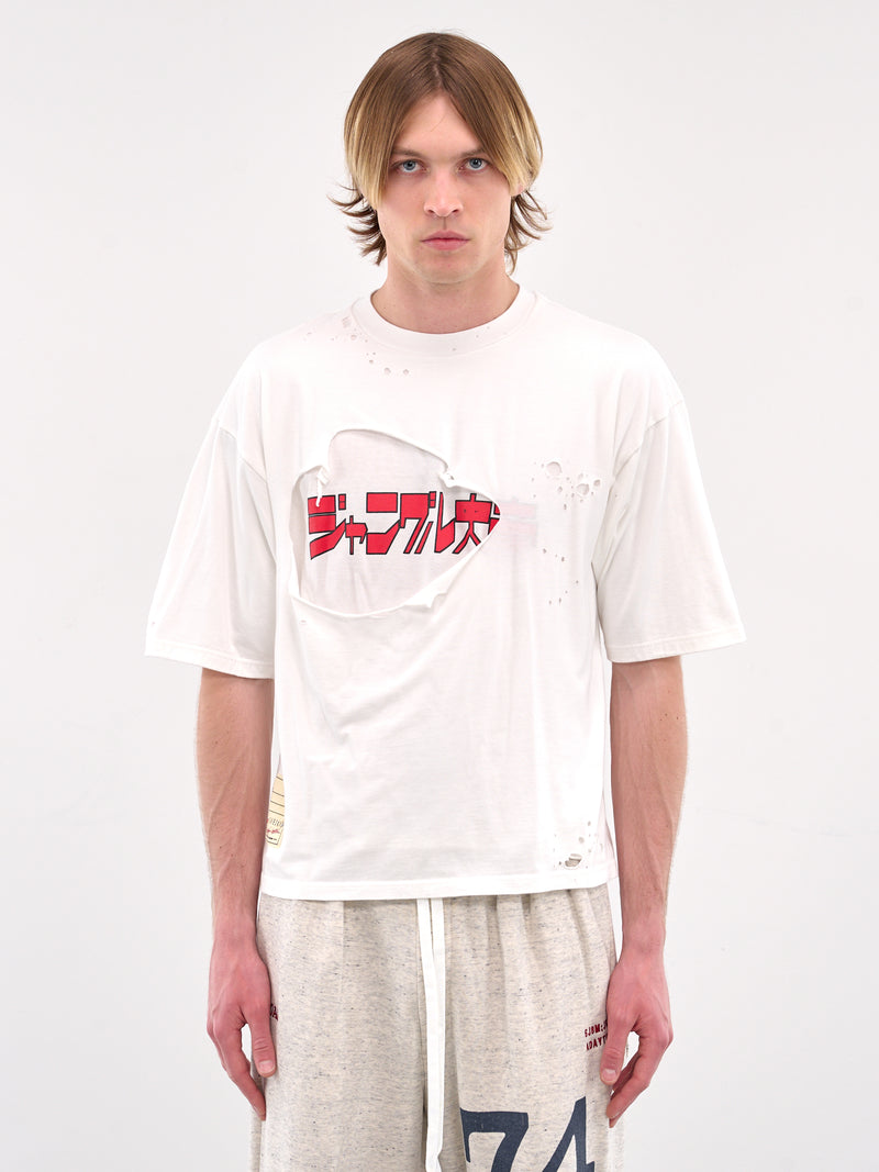 Distressed Graphic Tee (CT-SV-NGS-1009-WHITE)