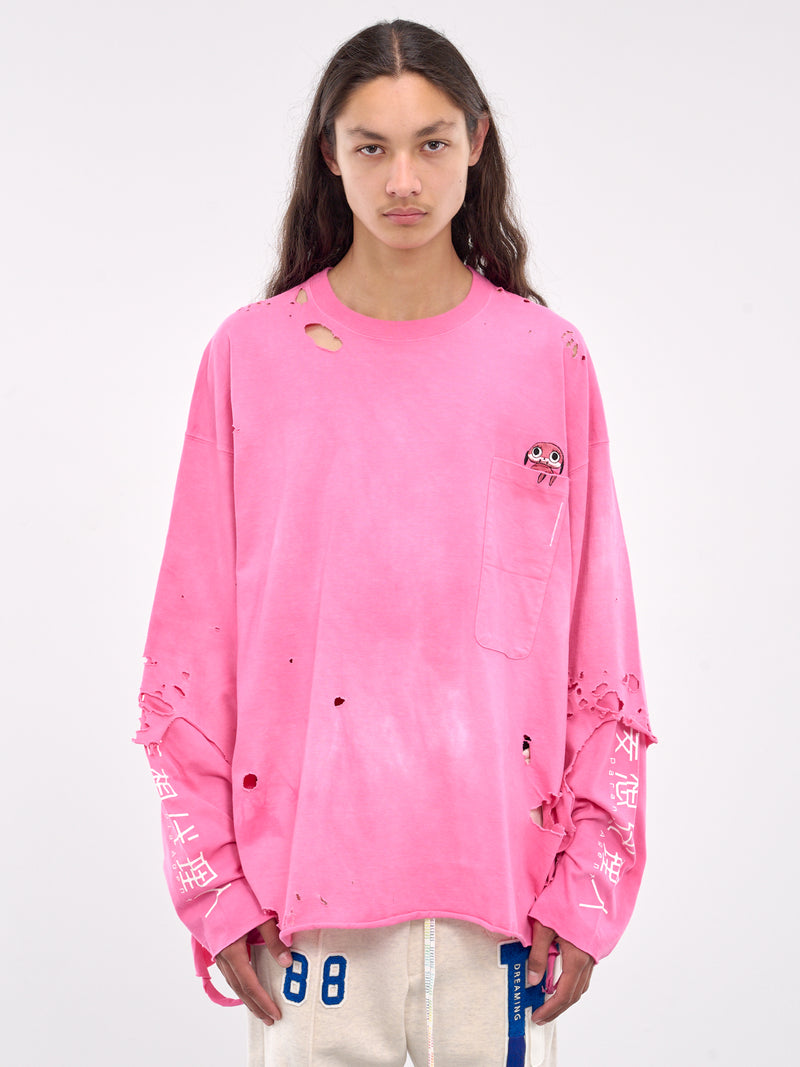 Vintage Long Sleeve Tee (CT-SV-NYA-1007-PINK)