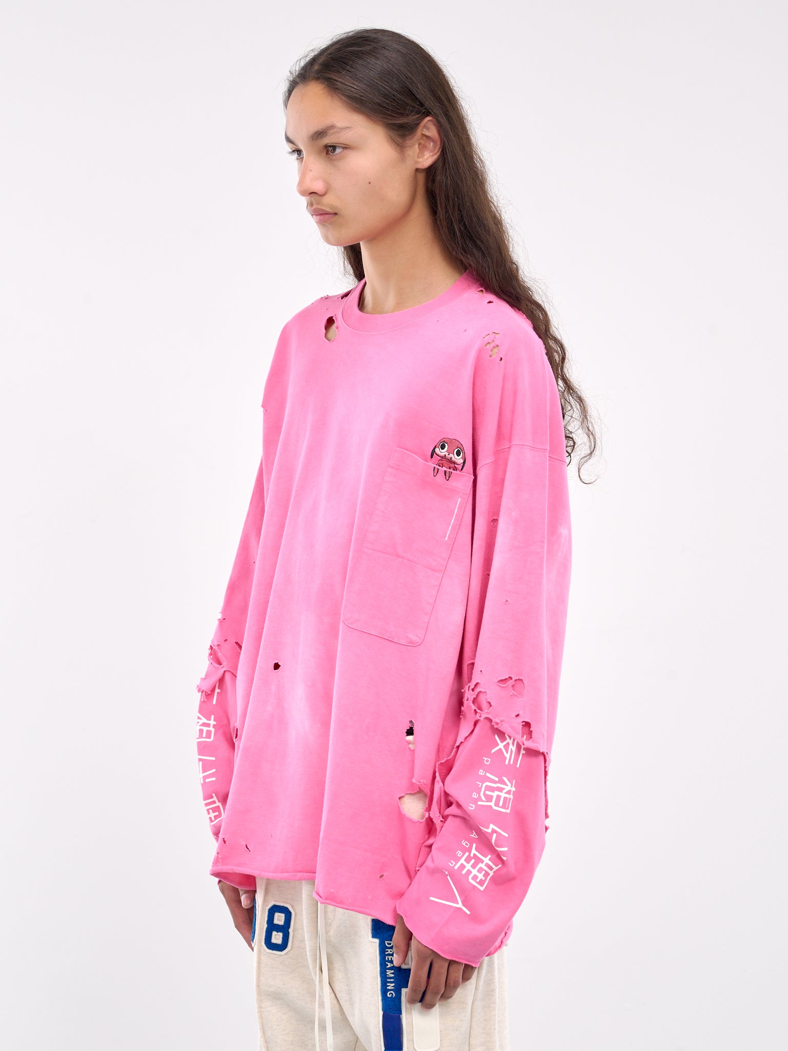 Vintage Long Sleeve Tee (CT-SV-NYA-1007-PINK)