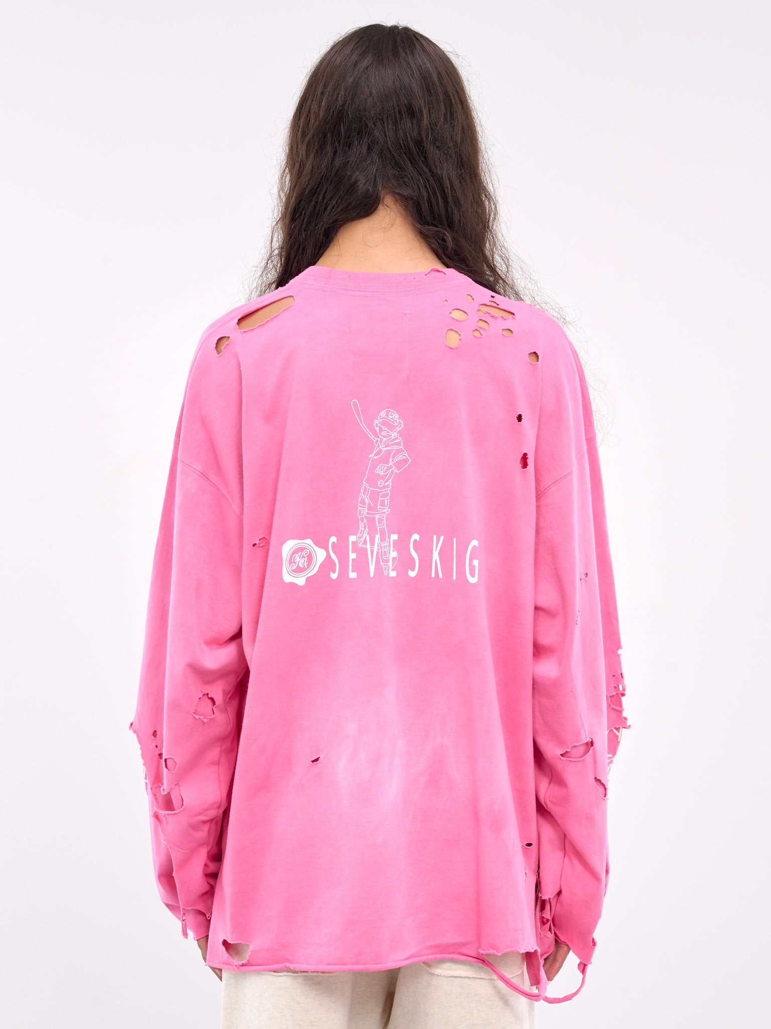 Vintage Long Sleeve Tee (CT-SV-NYA-1007-PINK)