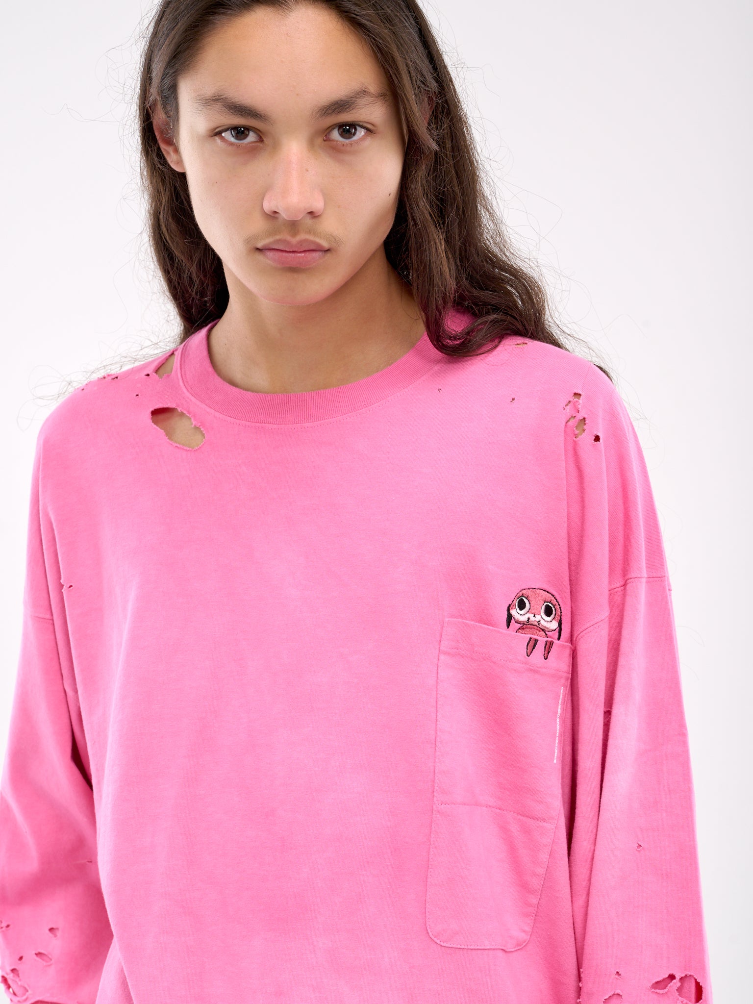 Vintage Long Sleeve Tee (CT-SV-NYA-1007-PINK)