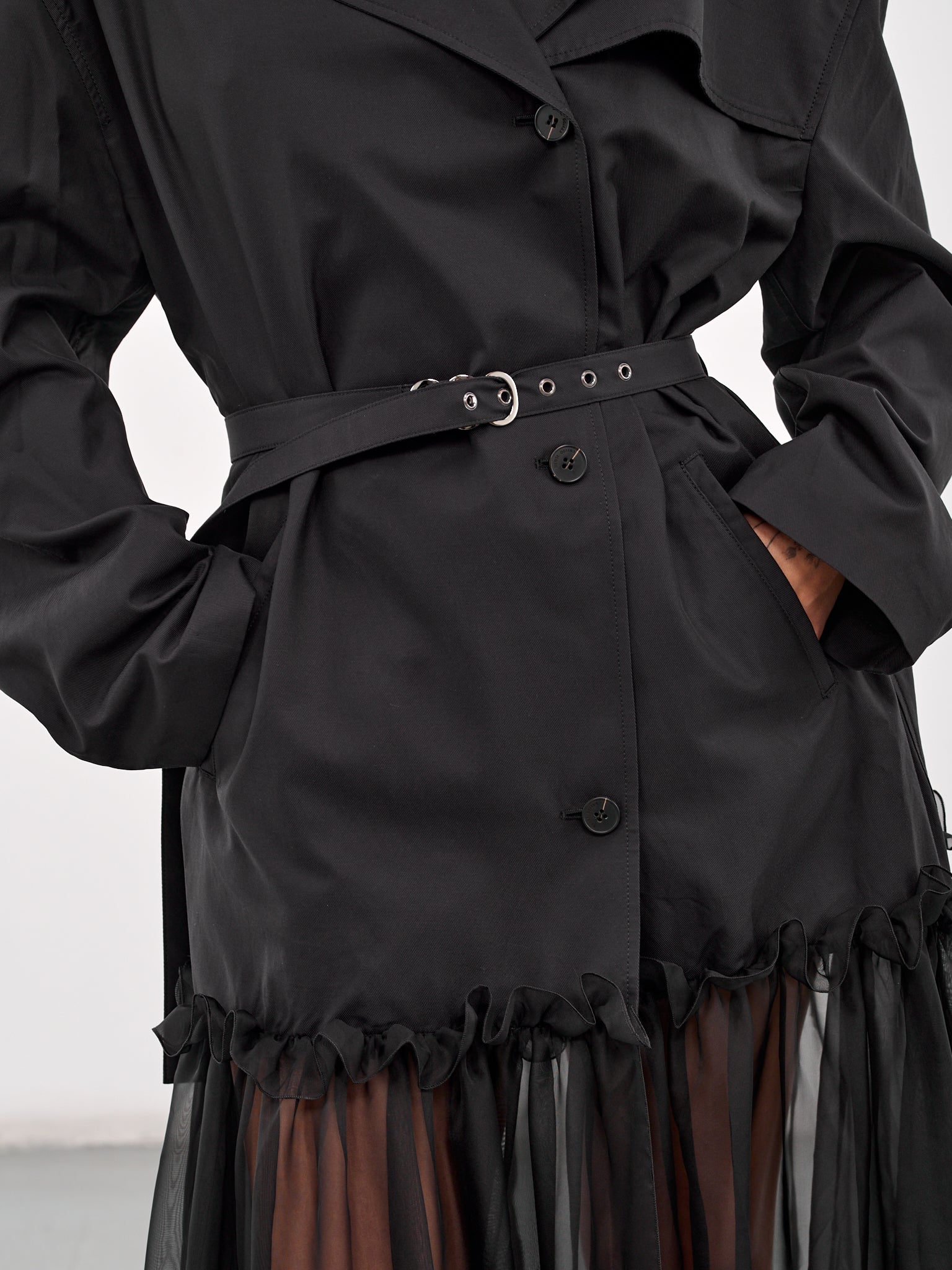 Hybrid Trench Coat (CT008-BLACK)