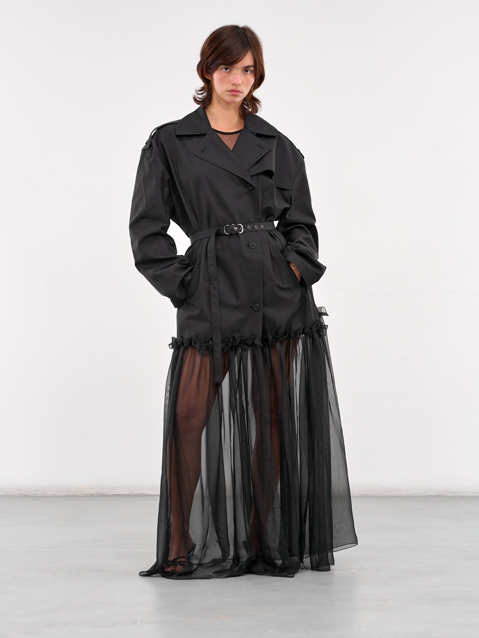 Hybrid Trench Coat (CT008-BLACK)